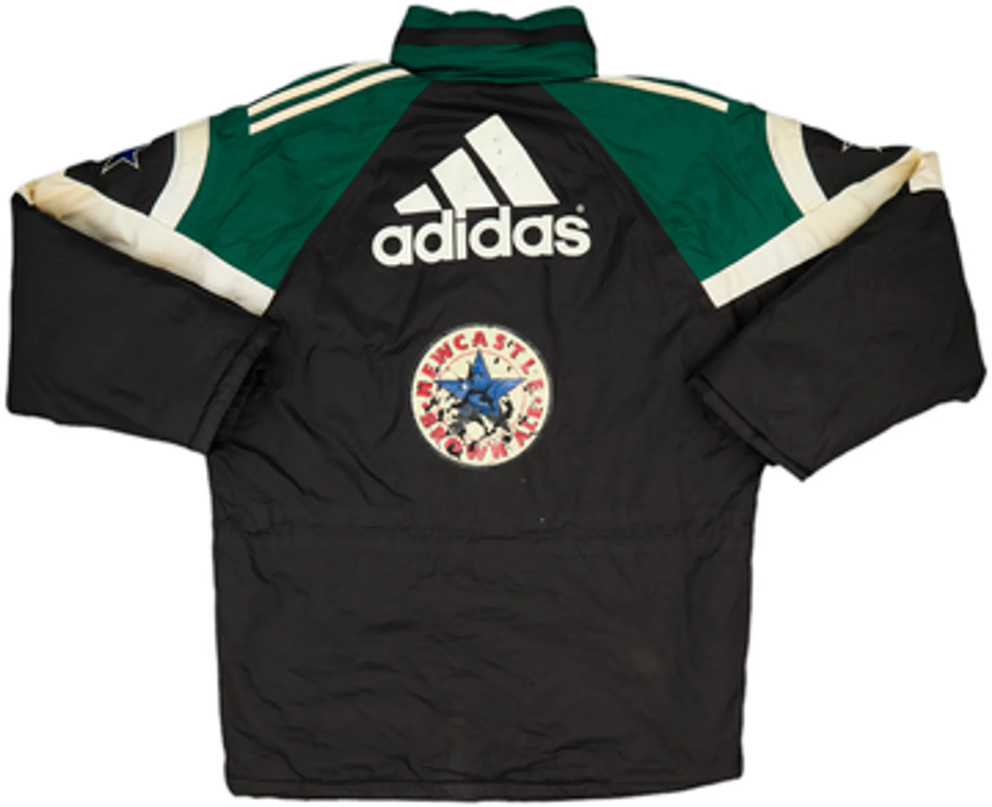 1997-99 Newcastle adidas Padded Bench Coat - 5/10 - (M)