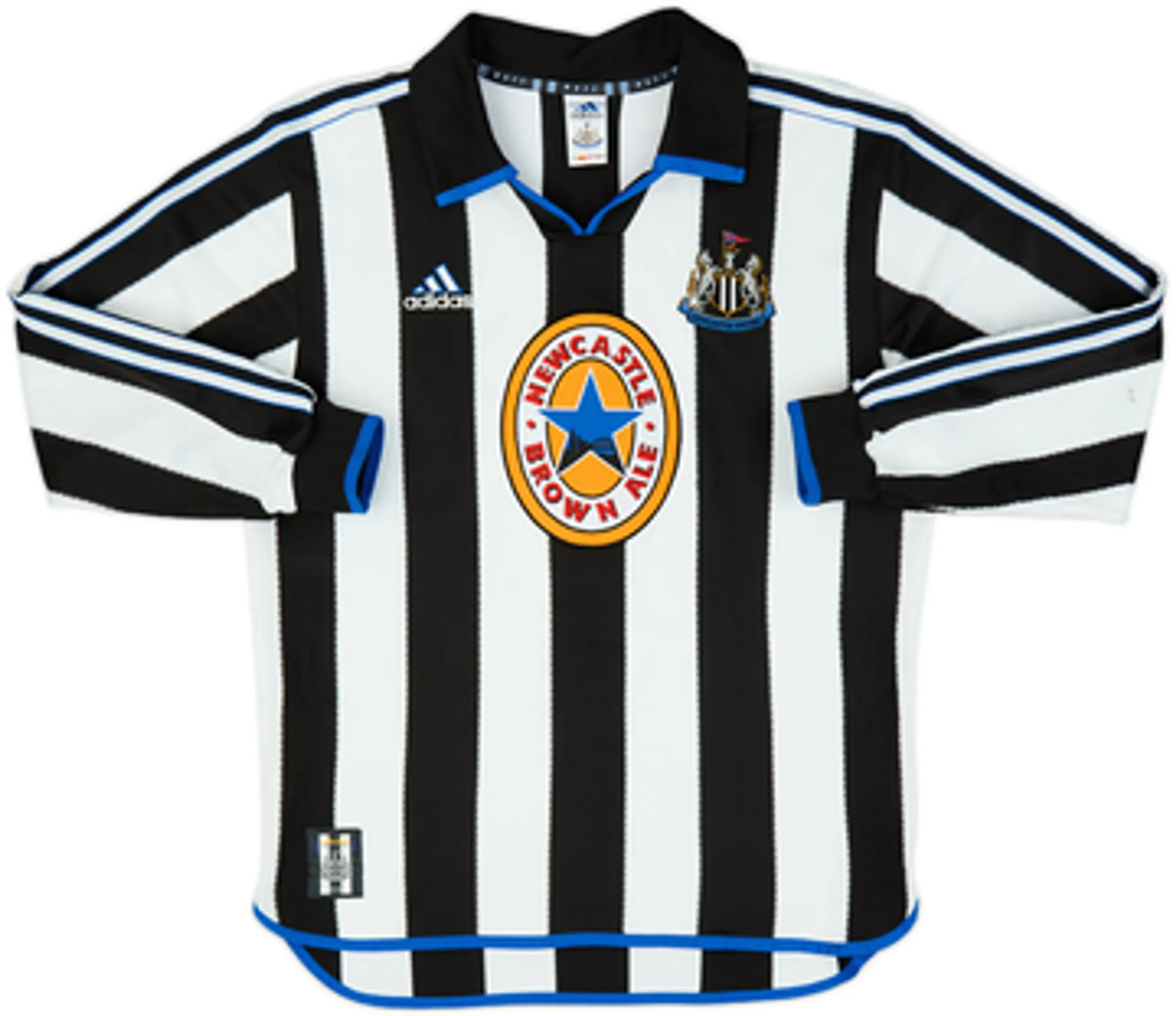1999-00 Newcastle Home L/S Shirt Shearer #9 - 5/10 - (M)