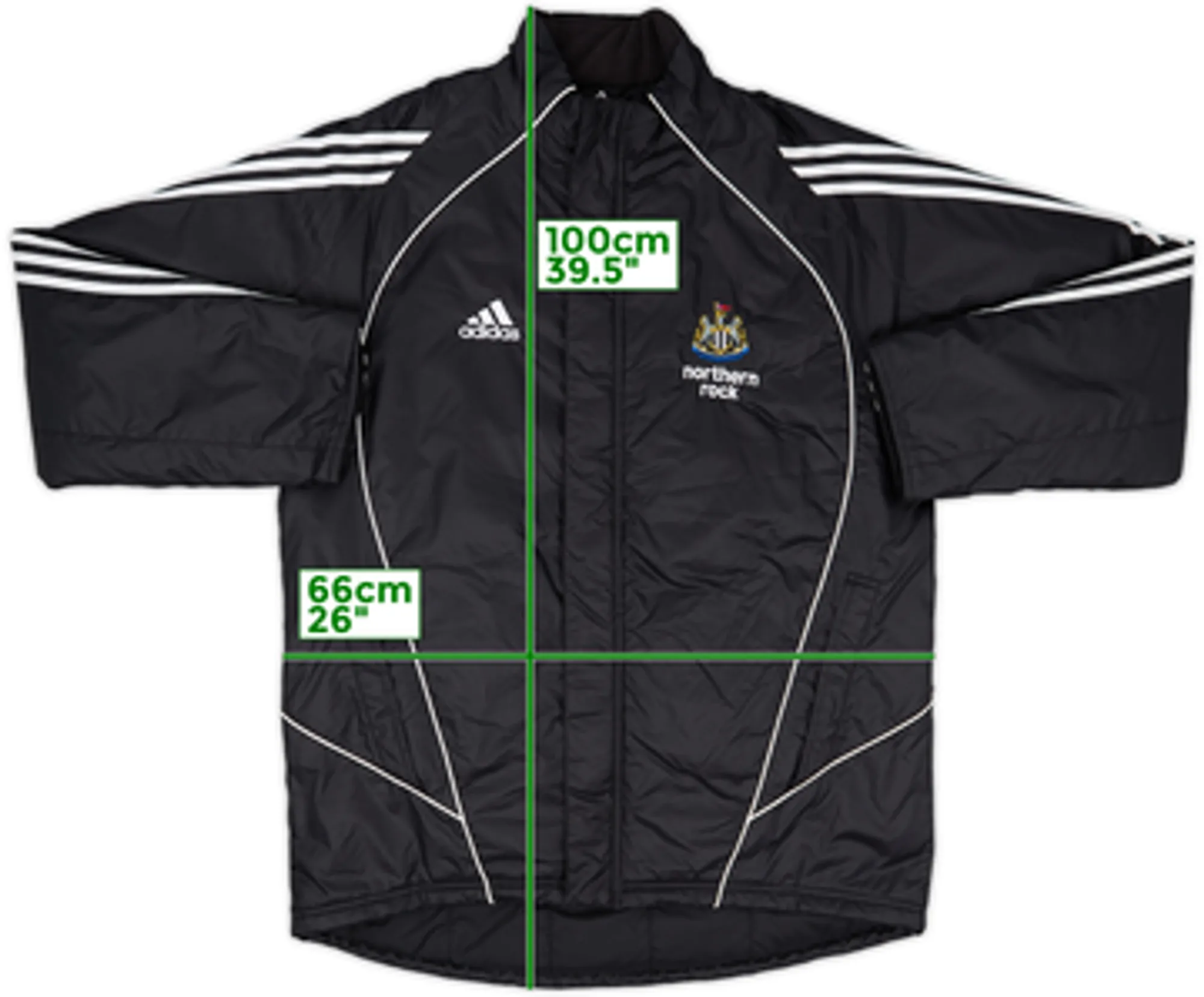 2005-06 Newcastle adidas Padded Bench Coat - 8/10 - (L)