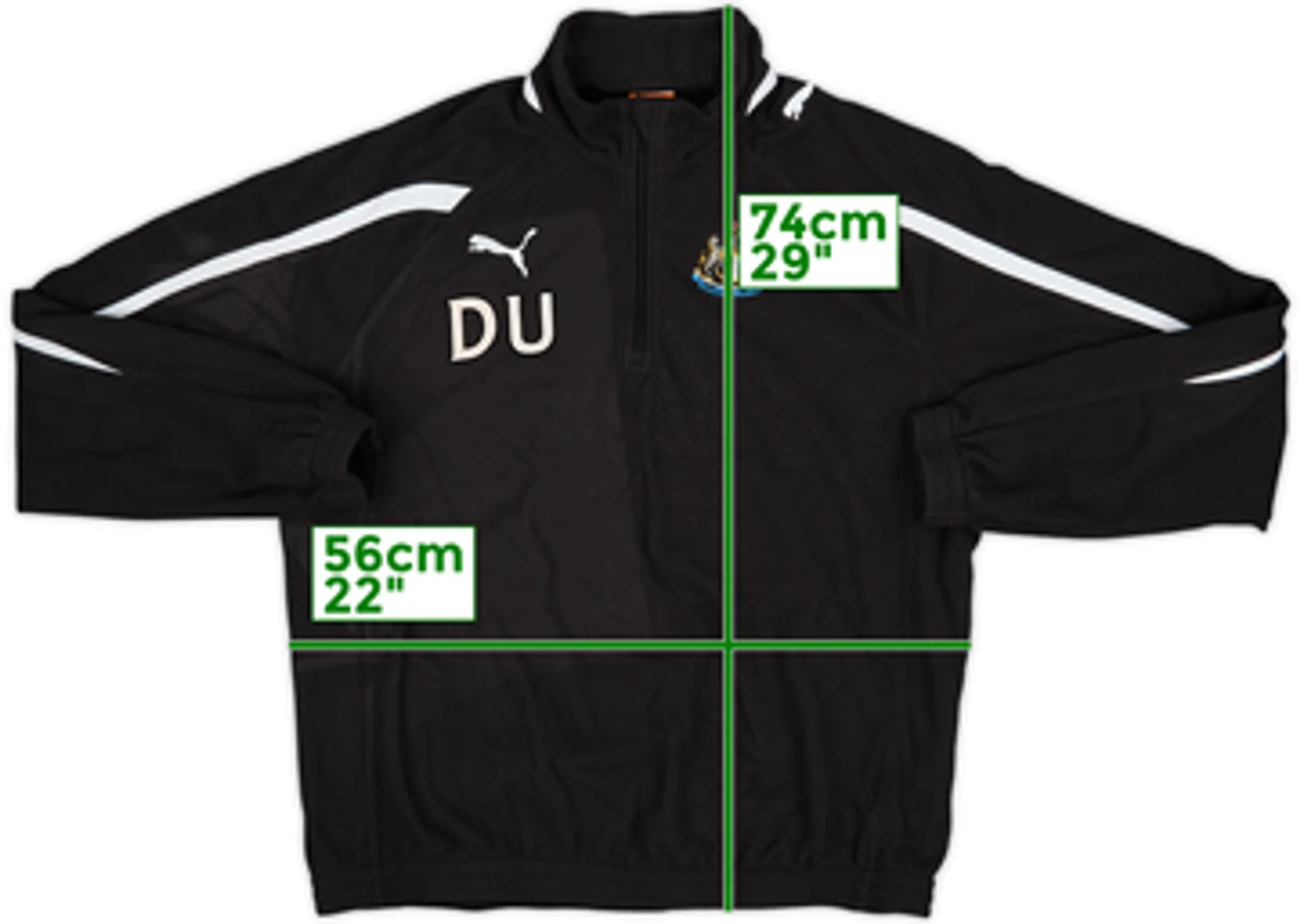 2010-11 Newcastle Staff Issue Puma 1/4 Zip Fleece Top DU - 8/10 - (L)