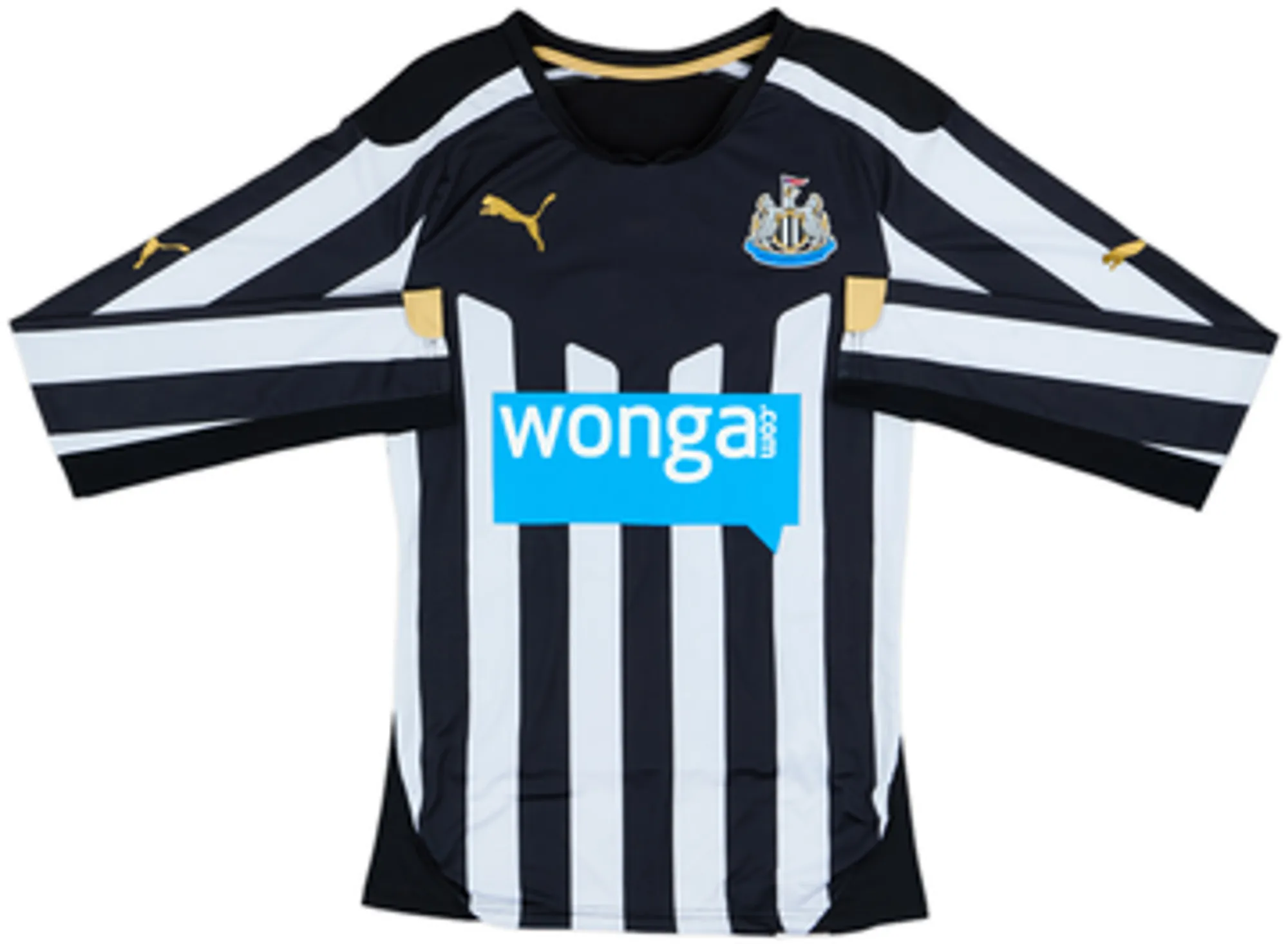 2014-15 Newcastle Player Issue ACTV Fit Home L/S Shirt Jonas #18 - 7/10 - (L)