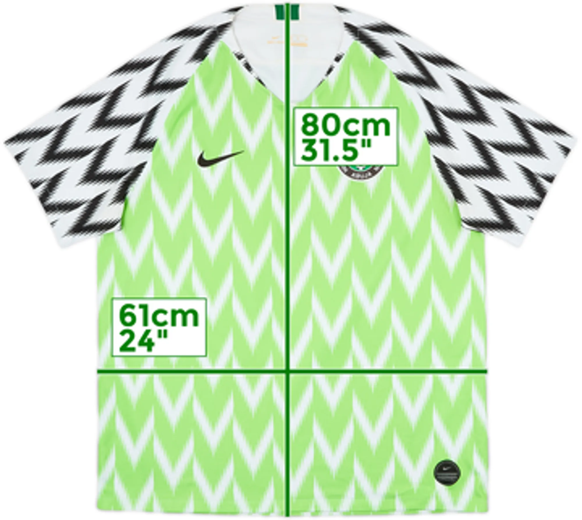 2018-19 Nigeria Home Shirt - 8/10 - (M)