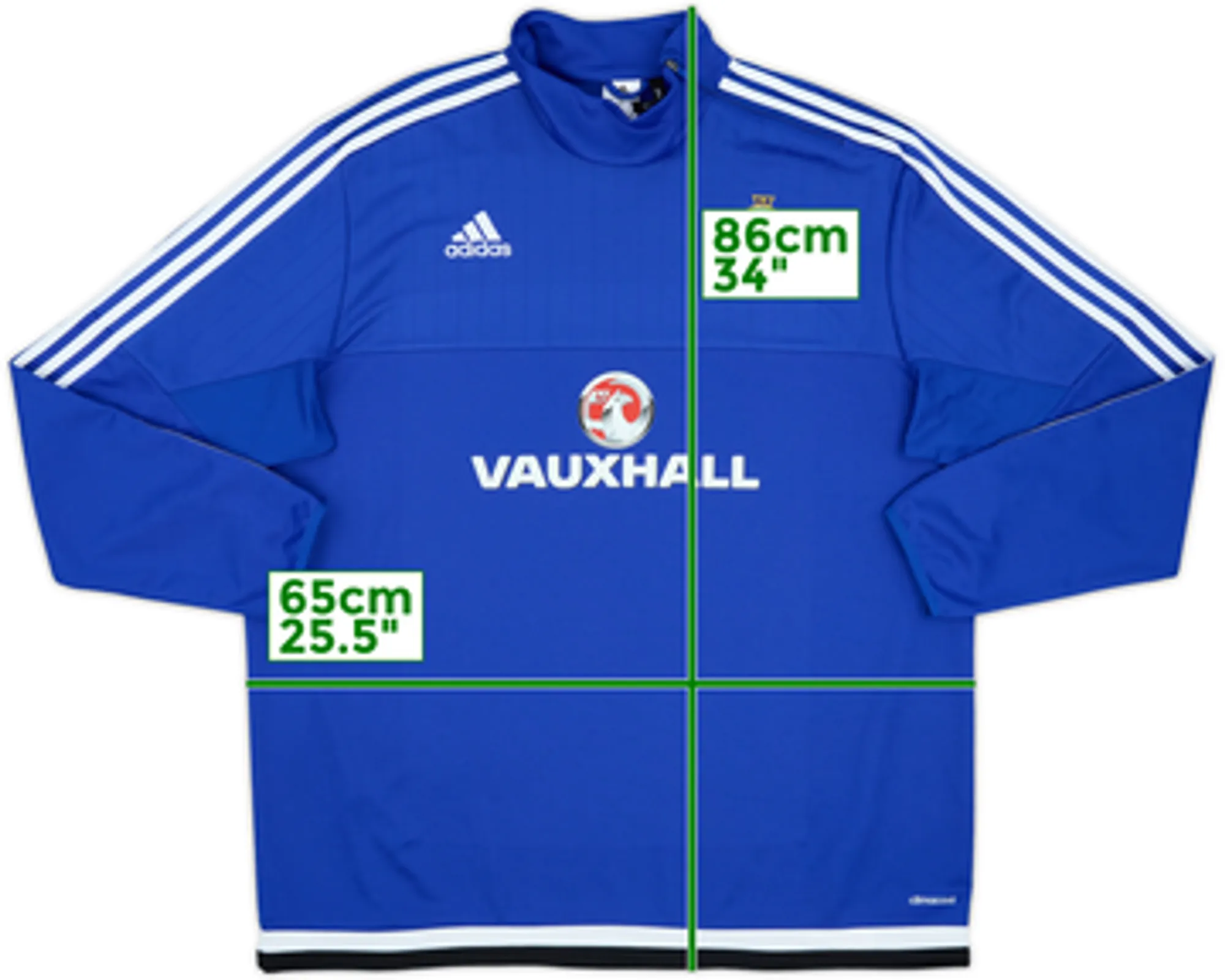 2015-16 Northern Ireland adidas Drill Top - 9/10 - (S)
