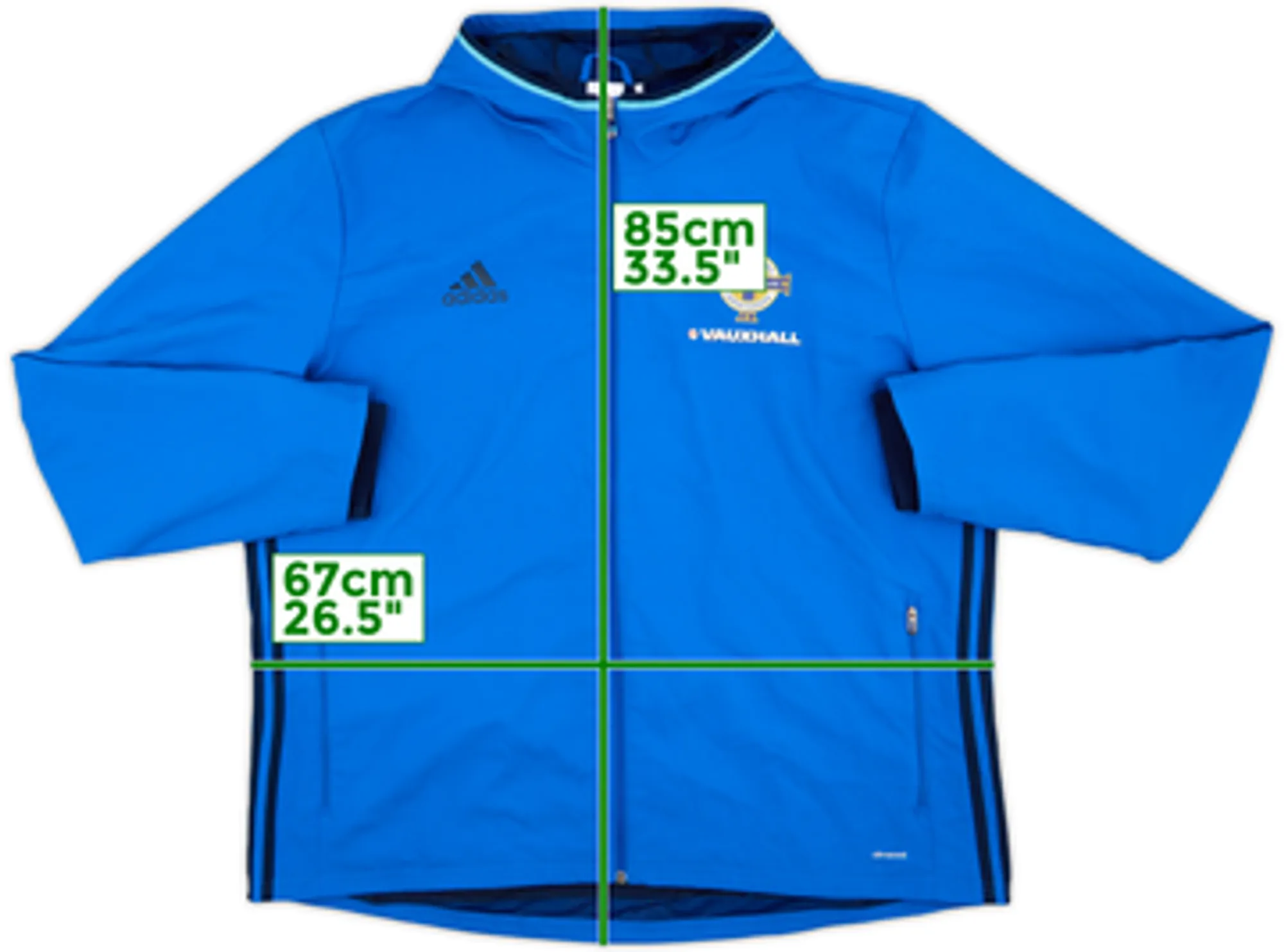 2016-17 Northern Ireland adidas Track Jacket - 10/10 - (M)