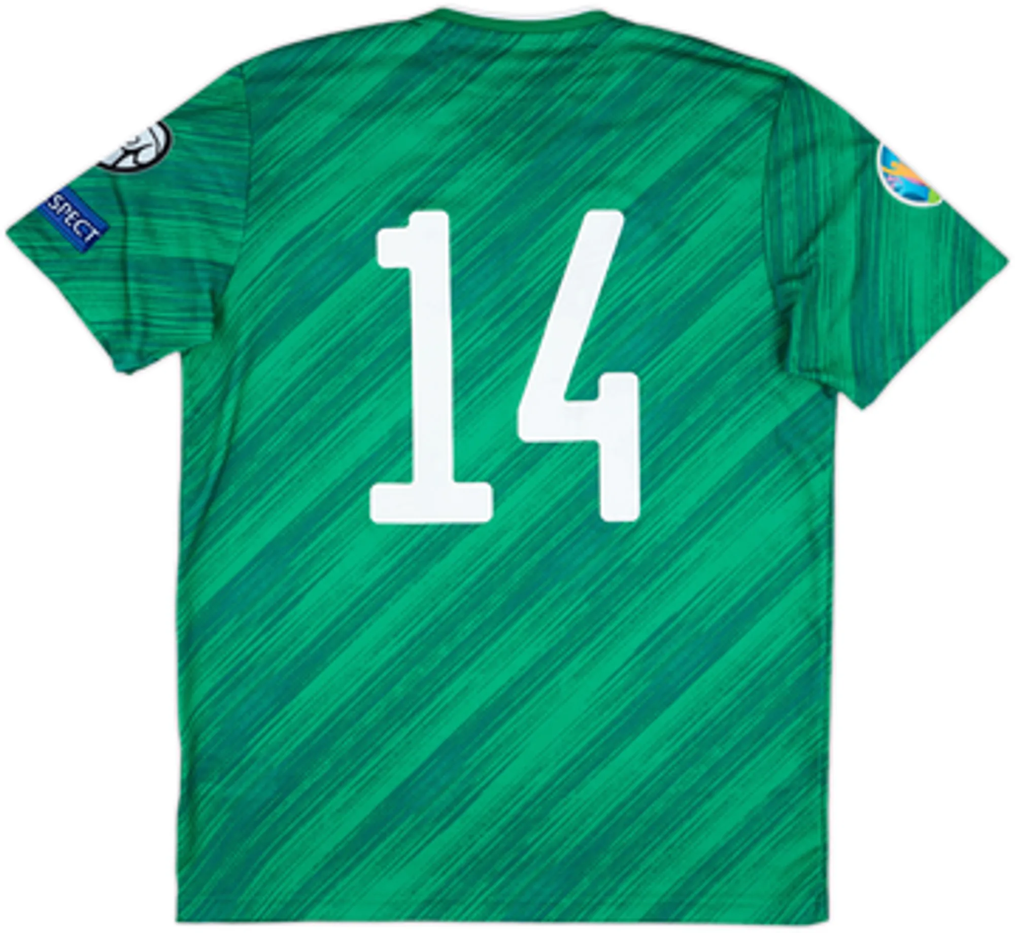 2019 Northern Ireland Player Issue Home Shirt #14 - 8/10 - (L)