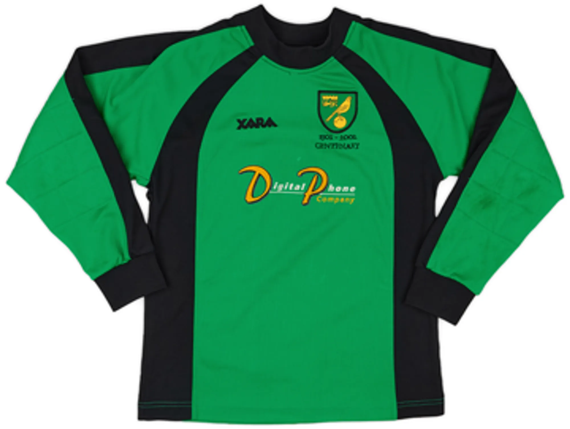 2002-03 Norwich GK Shirt - 7/10 - (M.Boys)