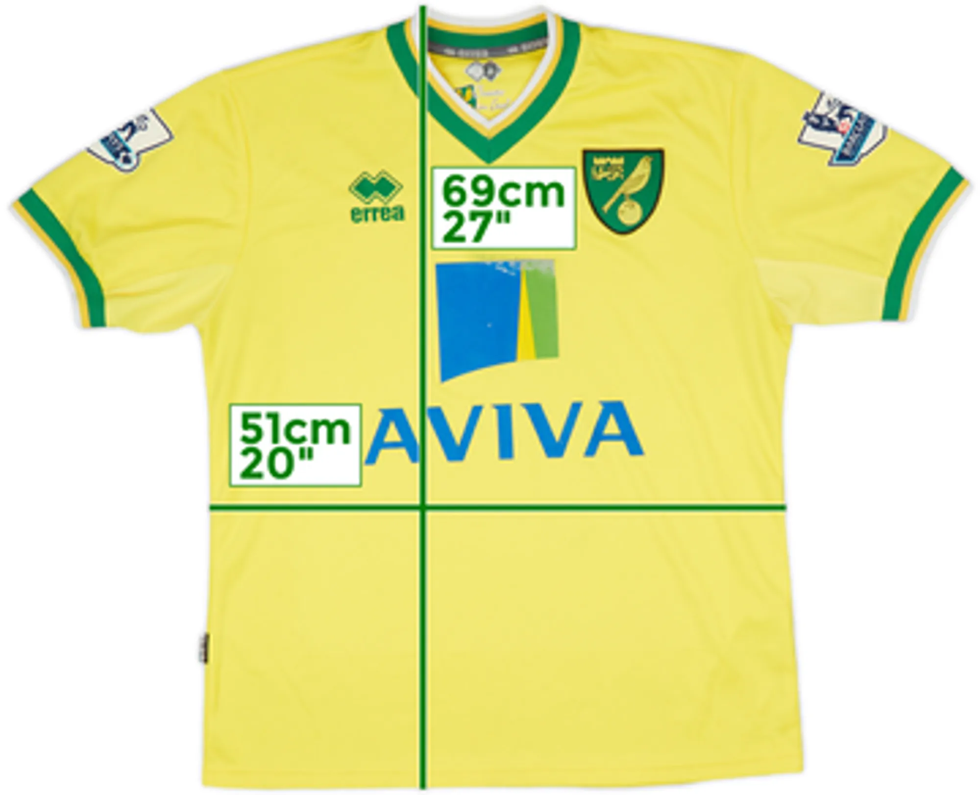 2011-12 Norwich Home Shirt - 5/10 - (XL)