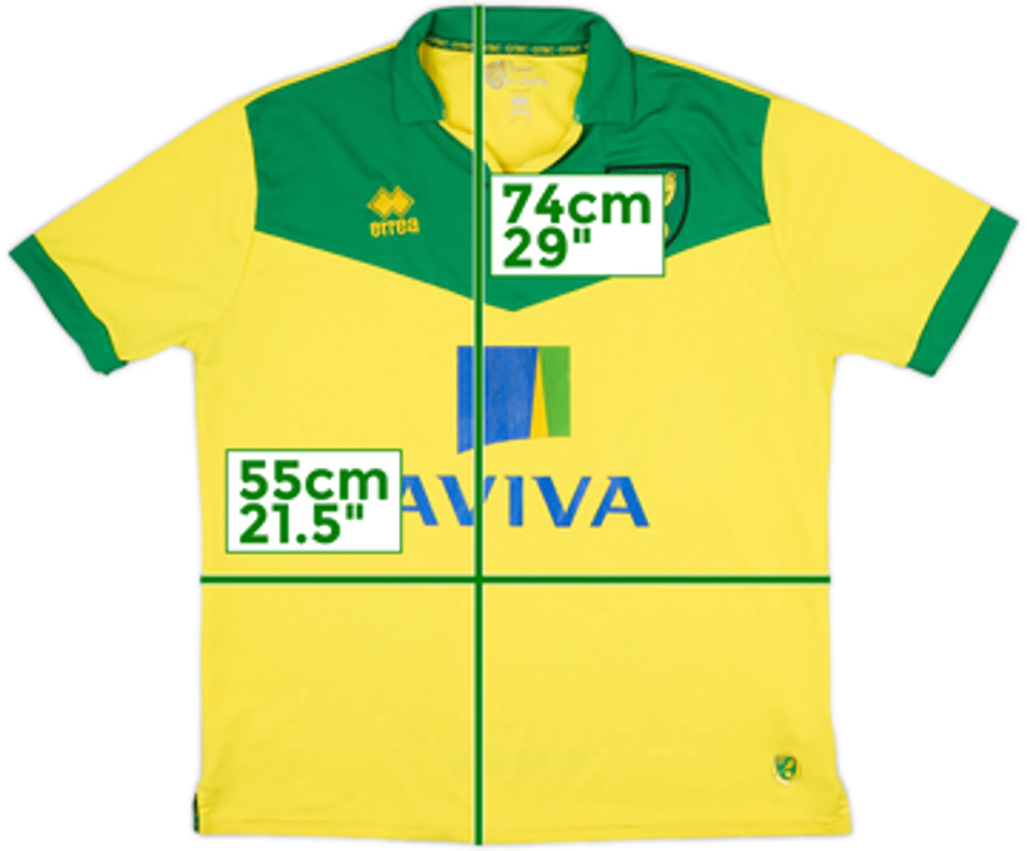 2014-15 Norwich Home Shirt - 6/10 - (L)