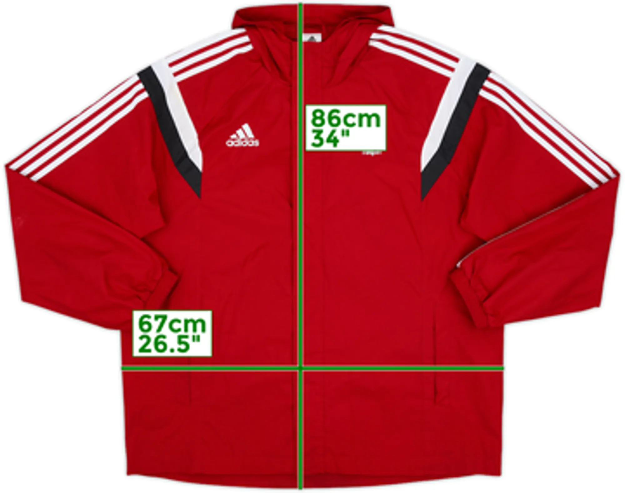 2014-15 Nottingham Forest adidas Hooded Track Jacket - 8/10 - (S)
