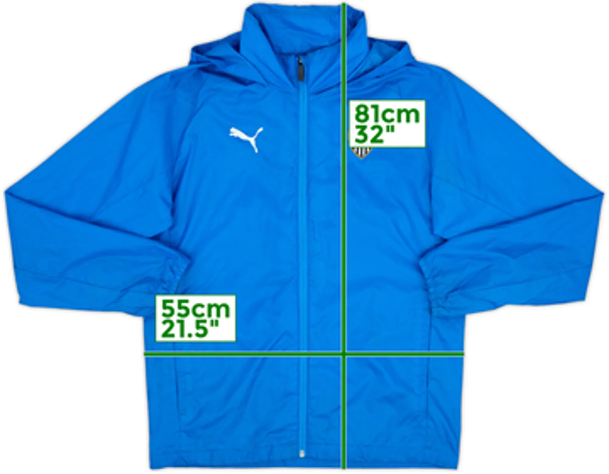 2019-20 Notts County Puma Hooded Rain Jacket - 7/10 - (M)