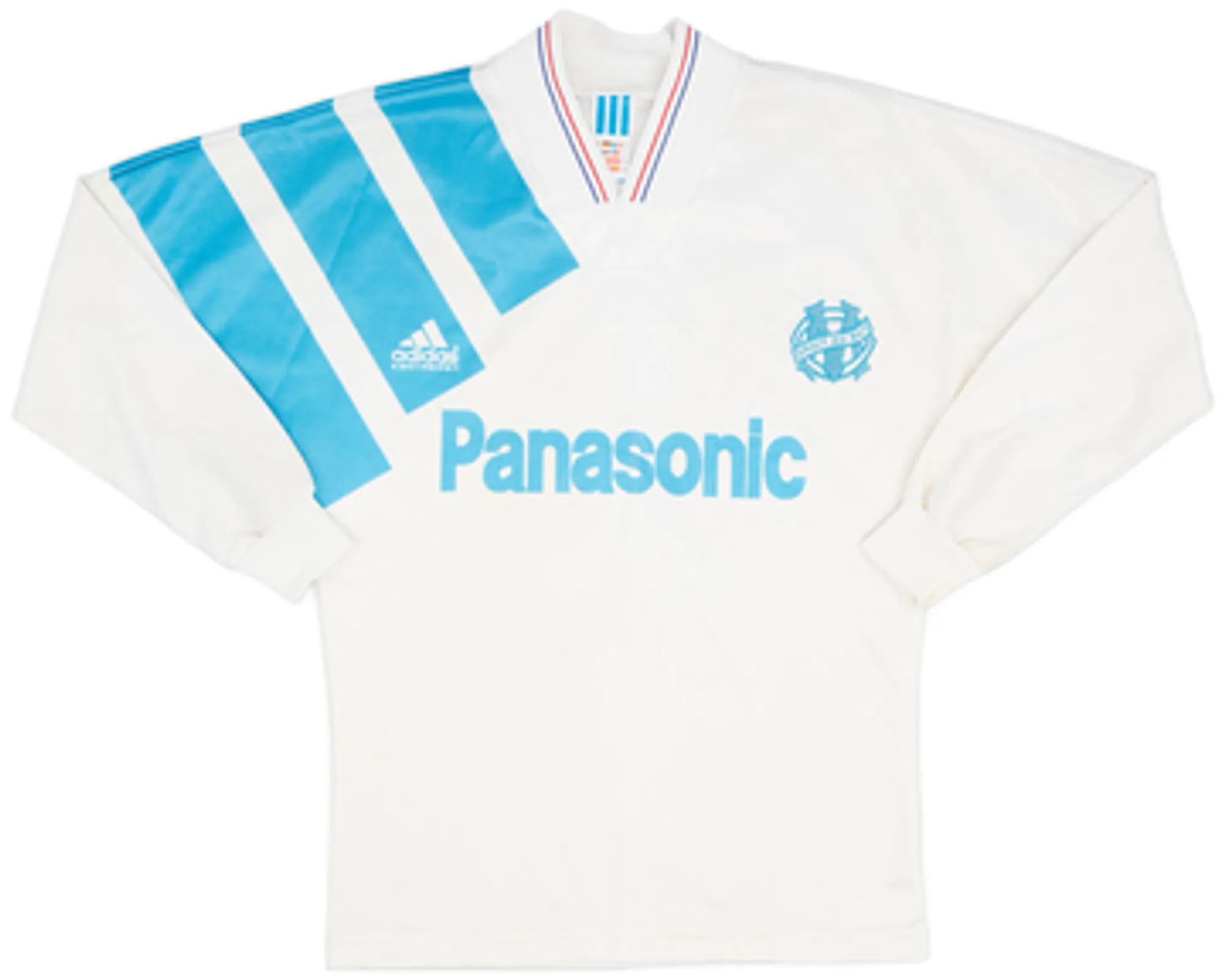 1991-92 Olympique Marseille Home L/S Shirt - 8/10 - (L)