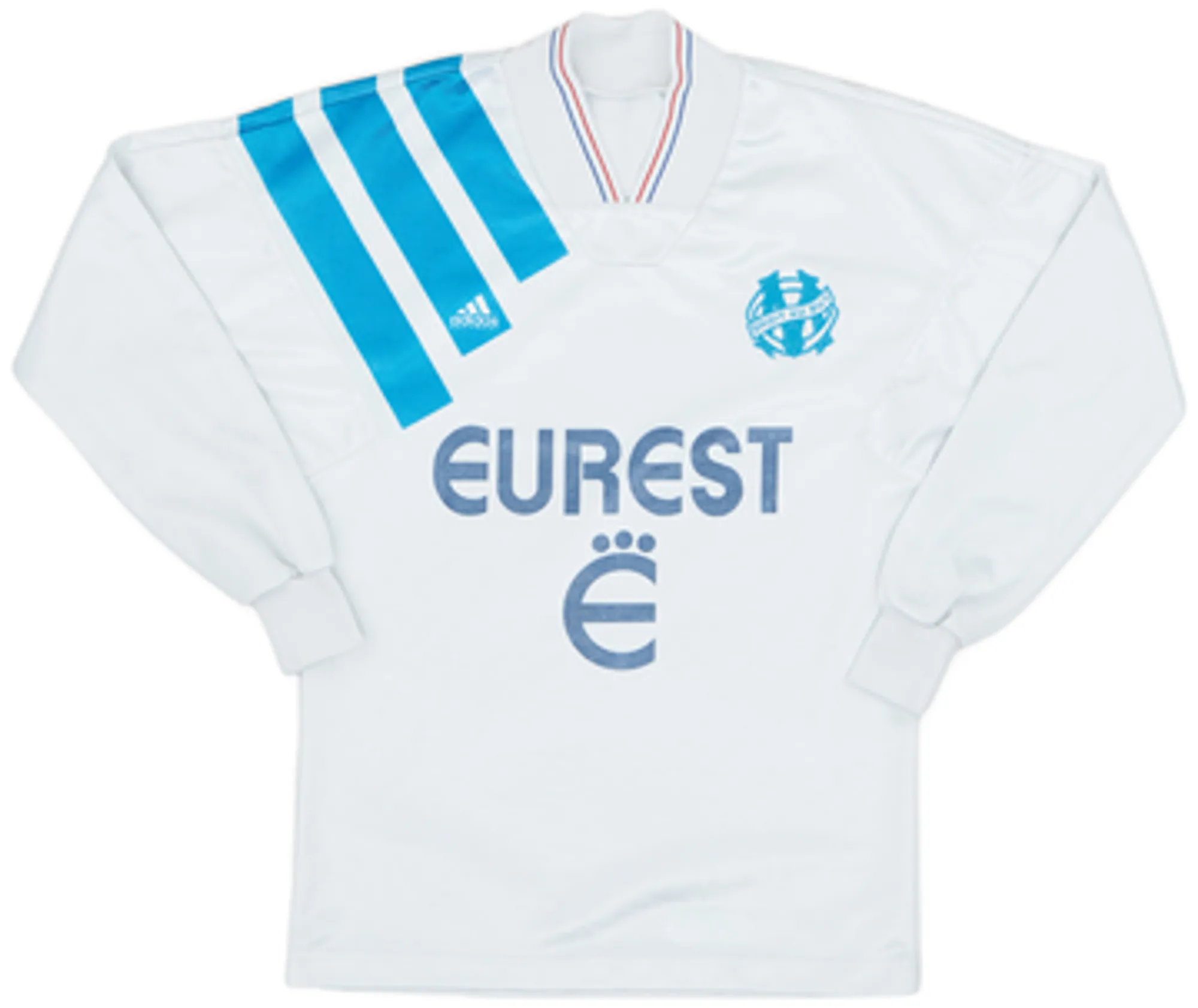 1993-94 Olympique Marseille Home L/S Shirt - 7/10 - (S)