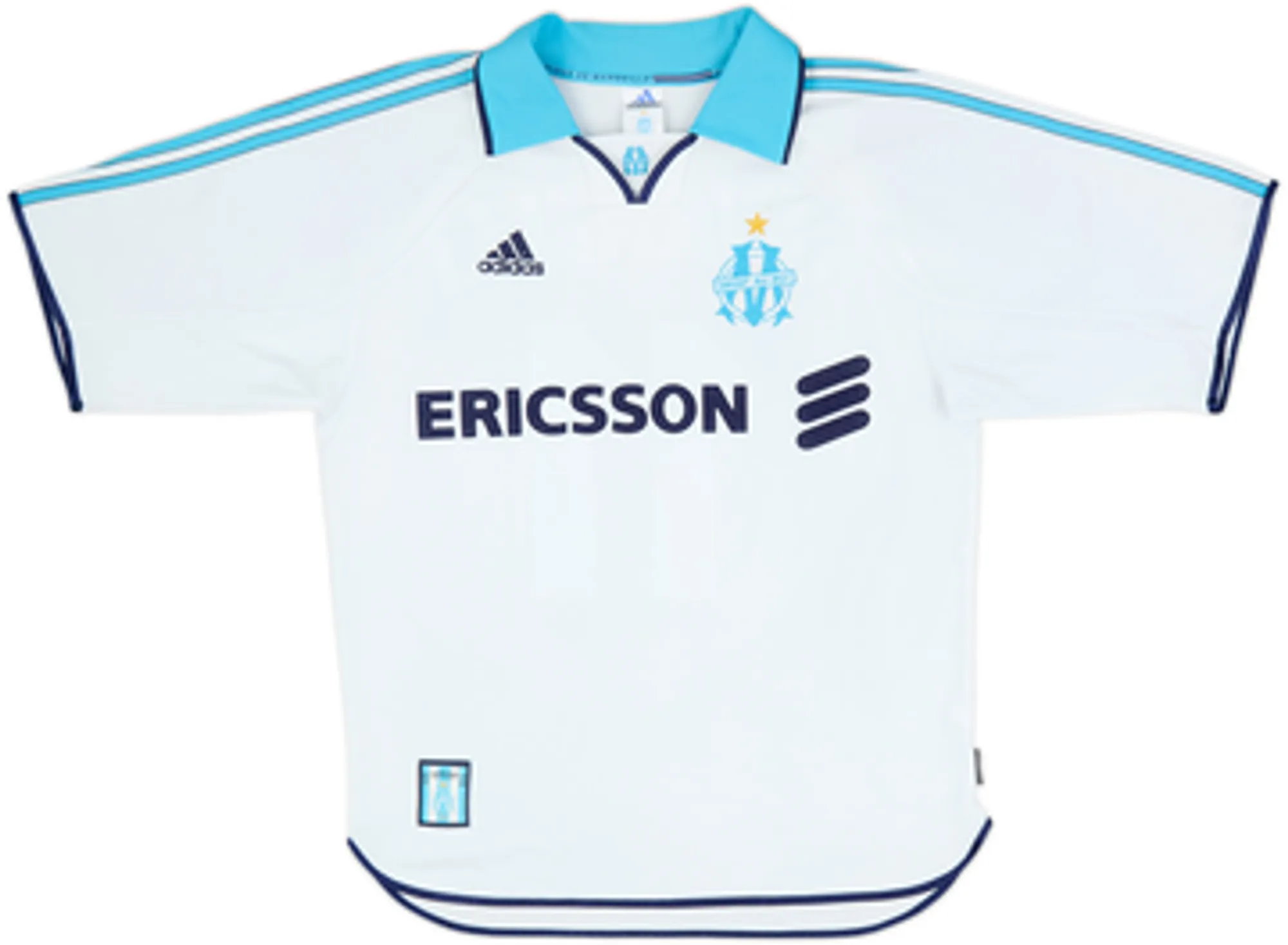 1999-00 Olympique Marseille Home Shirt Ravanelli #11 - 6/10 - (S)