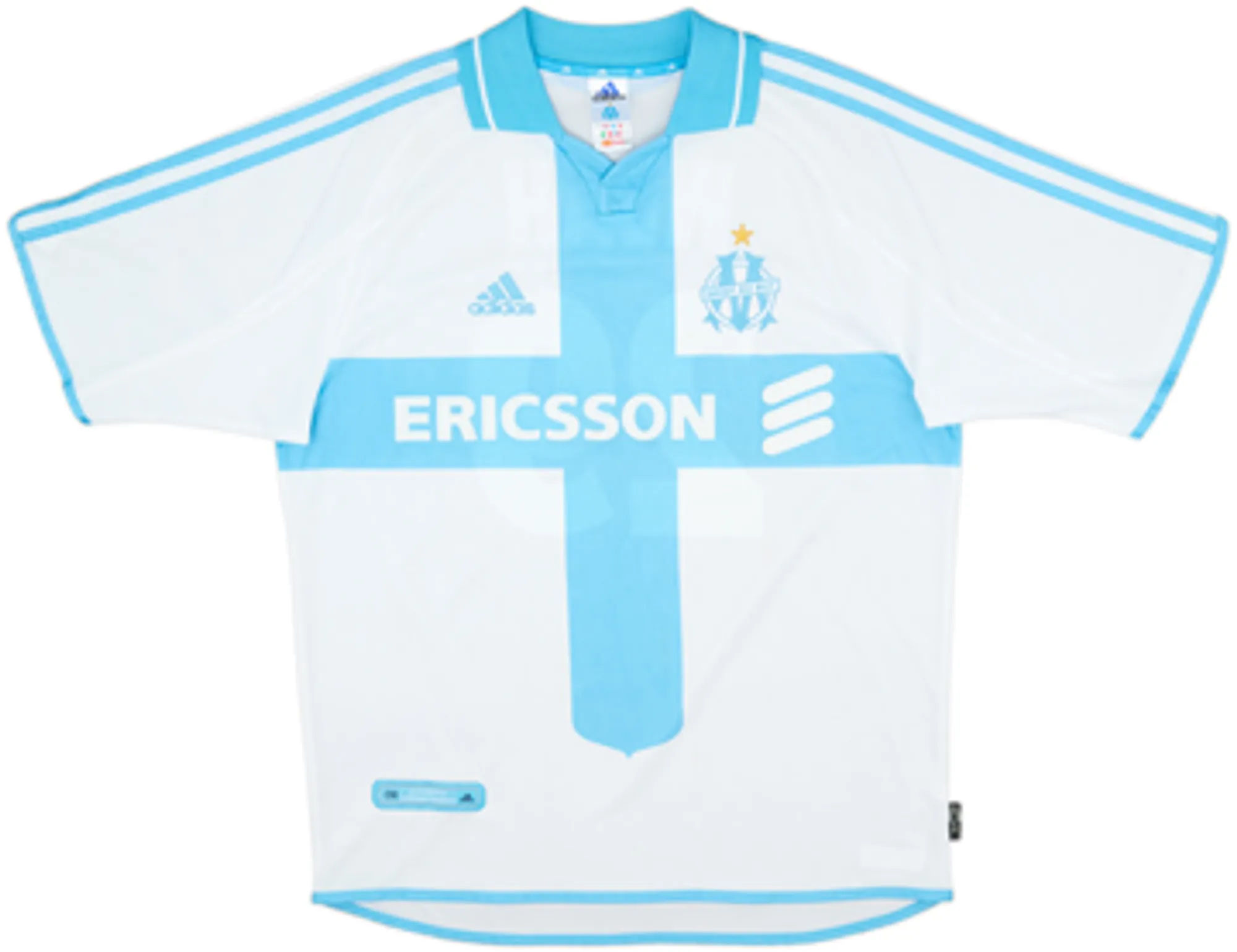 2000-01 Olympique Marseille Home Shirt Weah #29 - 7/10 - (S)