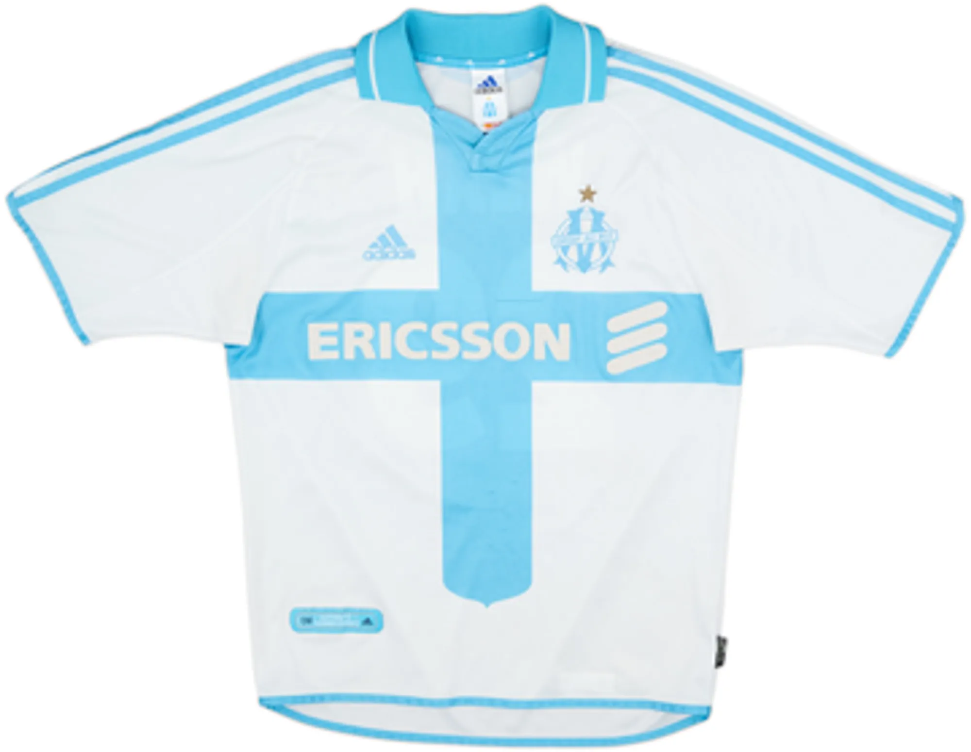2000-01 Olympique Marseille Home Shirt Weah #29 - 6/10 - (L)