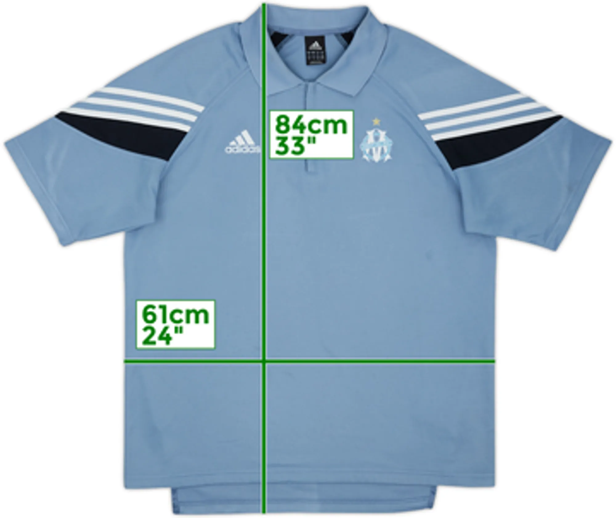 2003-04 Marseille adidas Polo Shirt - 8/10 - (XL)