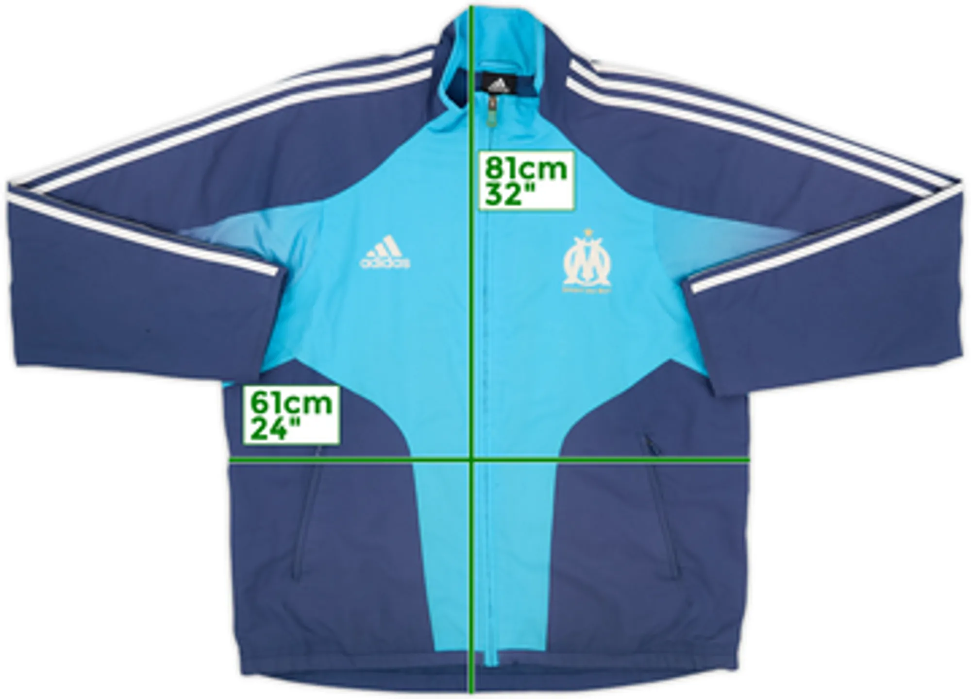 2004-05 Olympique Marseille adidas Track Jacket - 5/10 - (L)