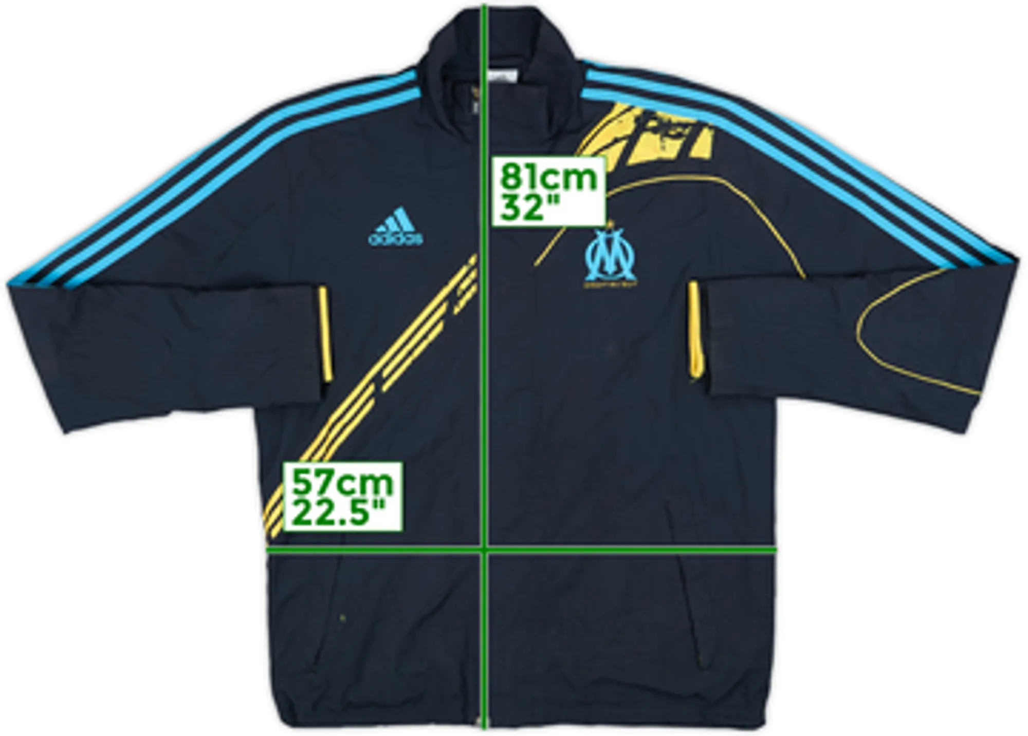 2009-10 Olympique Marseille adidas Track Jacket - 5/10 - (L)