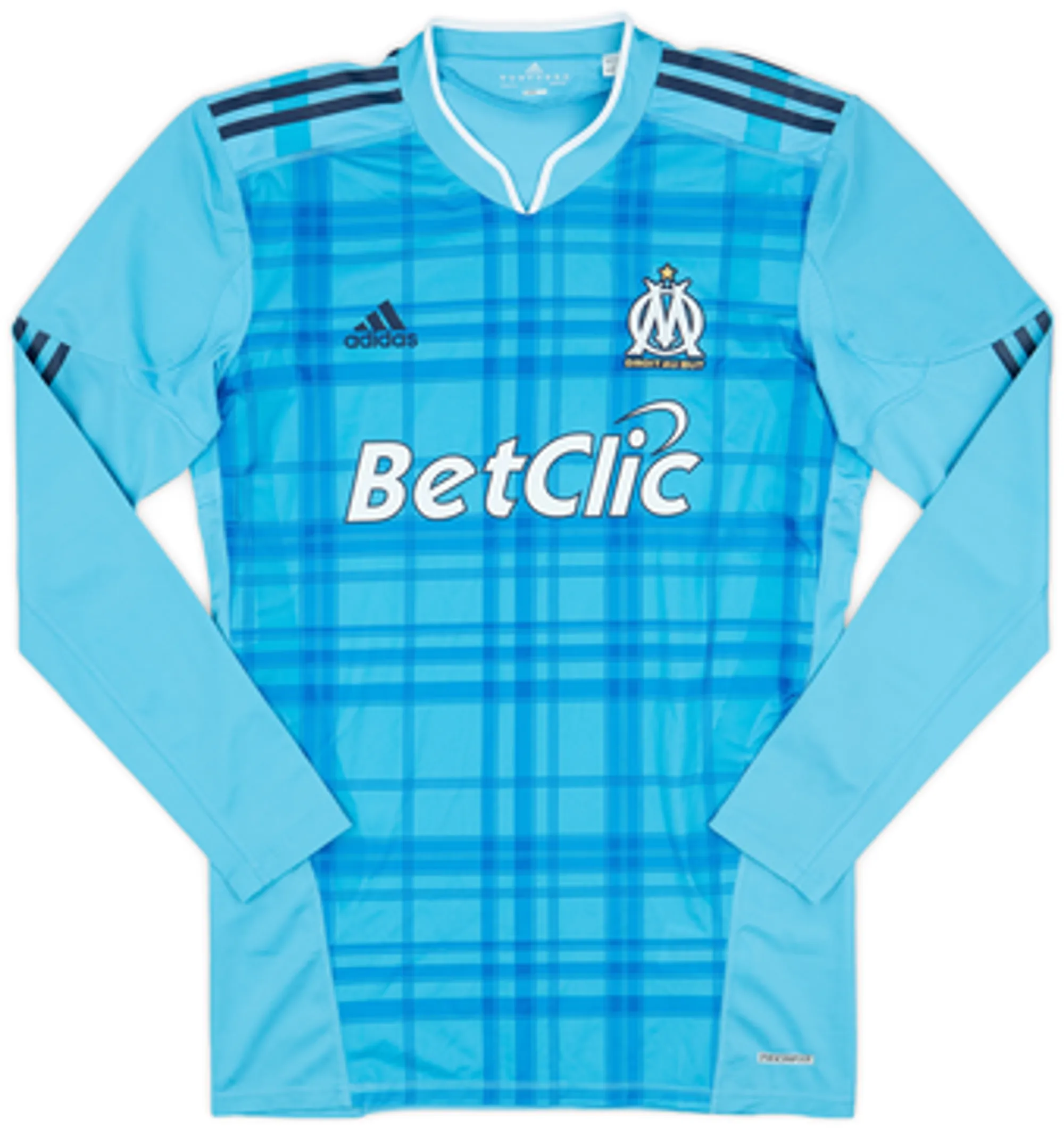 2010-11 Olympique Marseille Authentic Away L/S Shirt - 9/10 - (S)