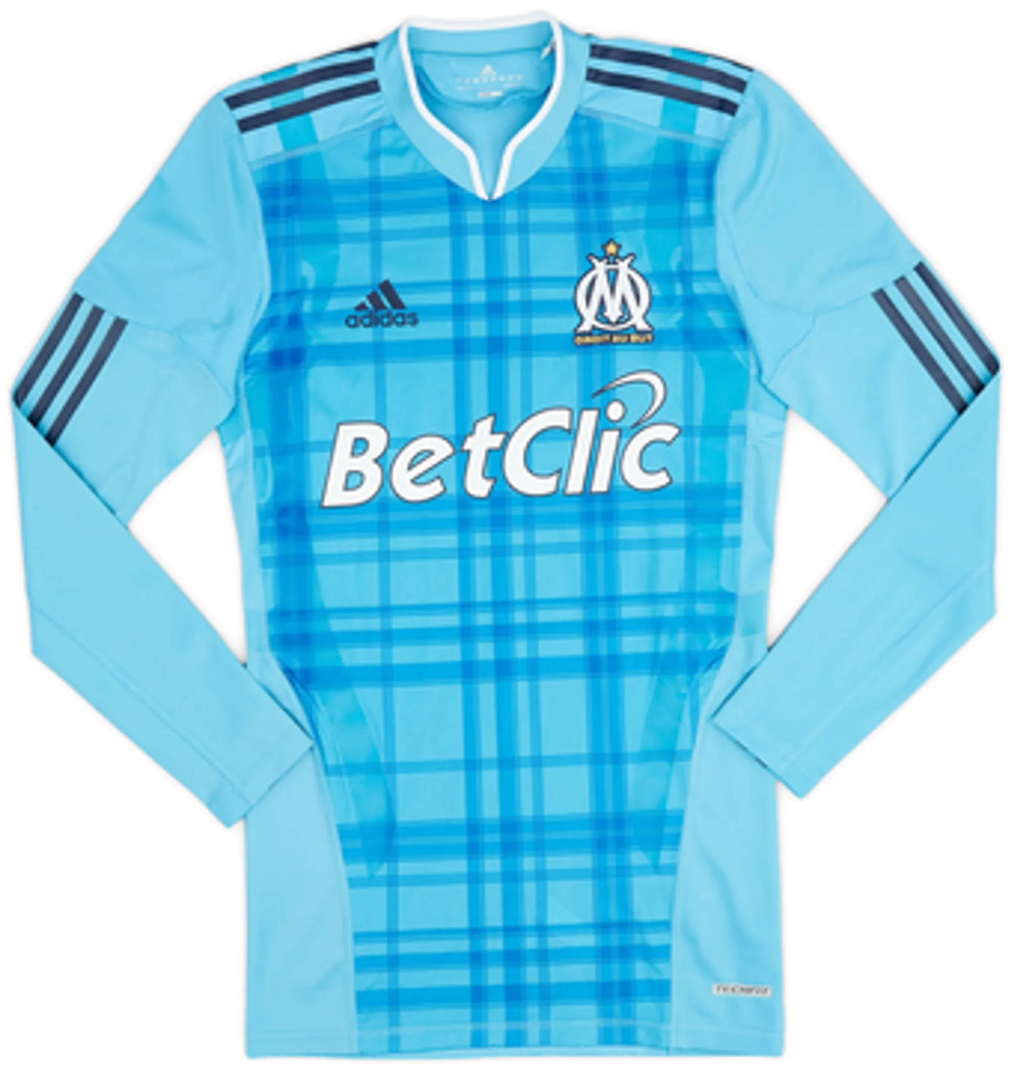 2010-11 Olympique Marseille Player Issue TechFit Away L/S Shirt - 9/10 - (S)