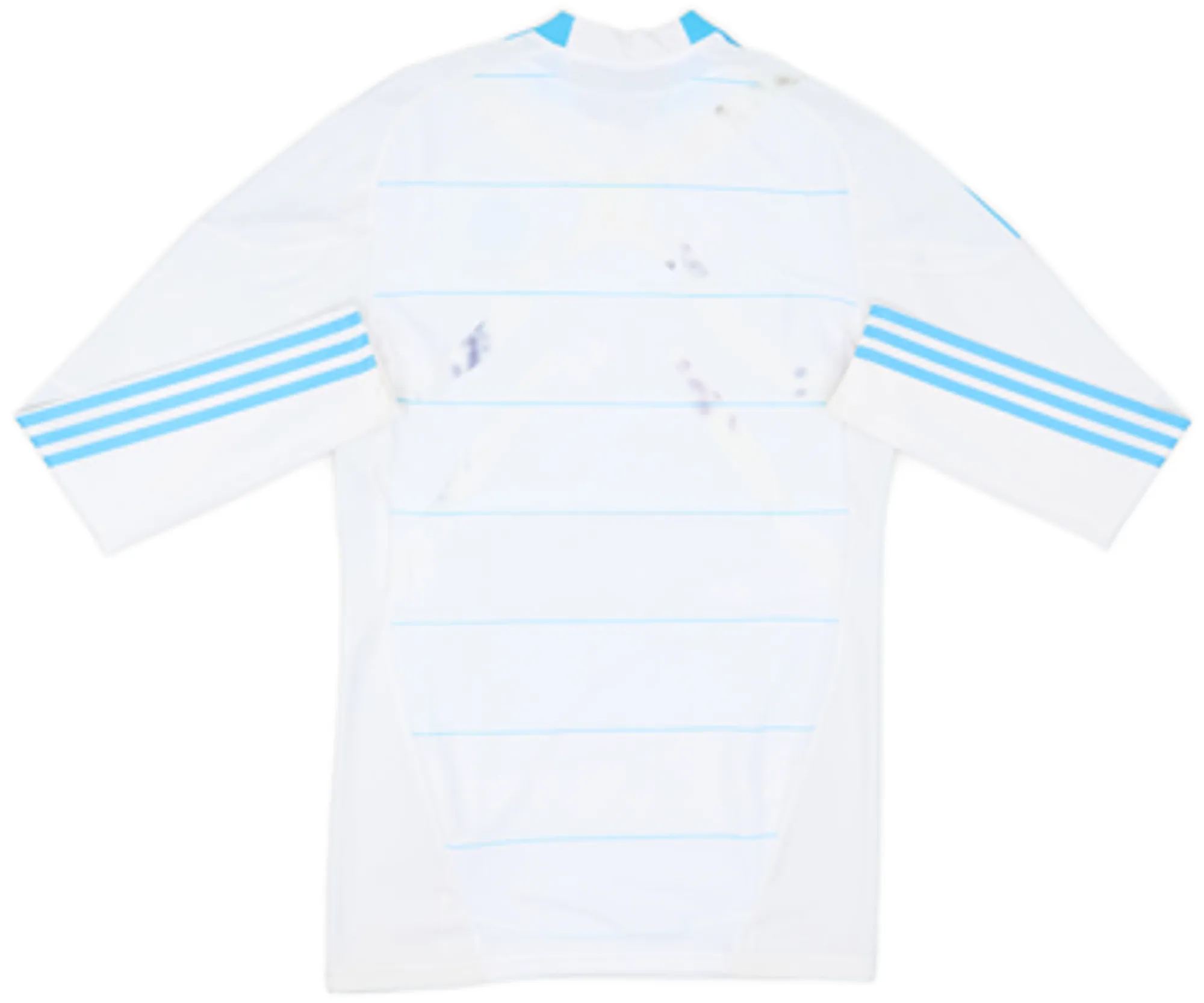 2010-11 Olympique Marseille Player Issue TechFit Home L/S Shirt - 5/10 - (XL)