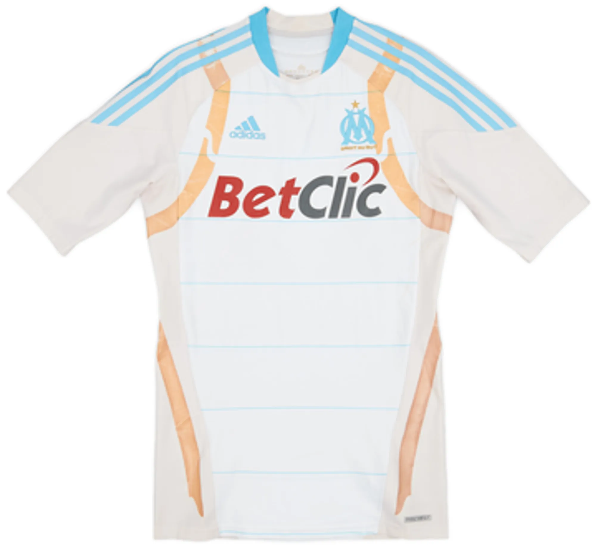 2010-11 Olympique Marseille Player Issue TechFit Home Shirt - 4/10 - (M)