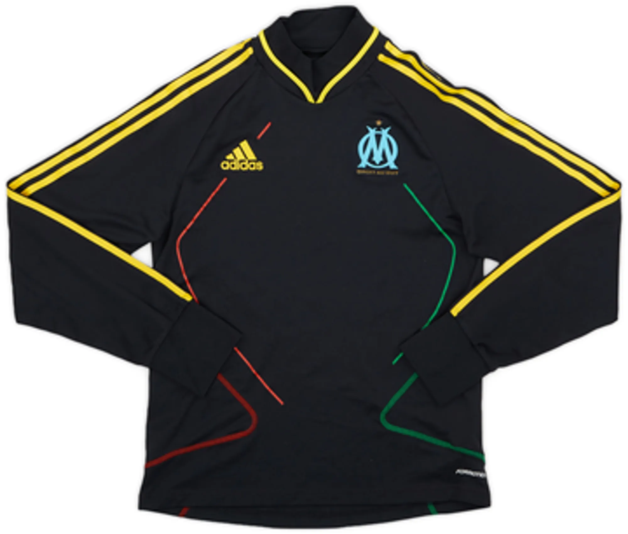 2010-11 Olympique Marseille adidas Formotion Training L/S Shirt - 8/10 - (L)