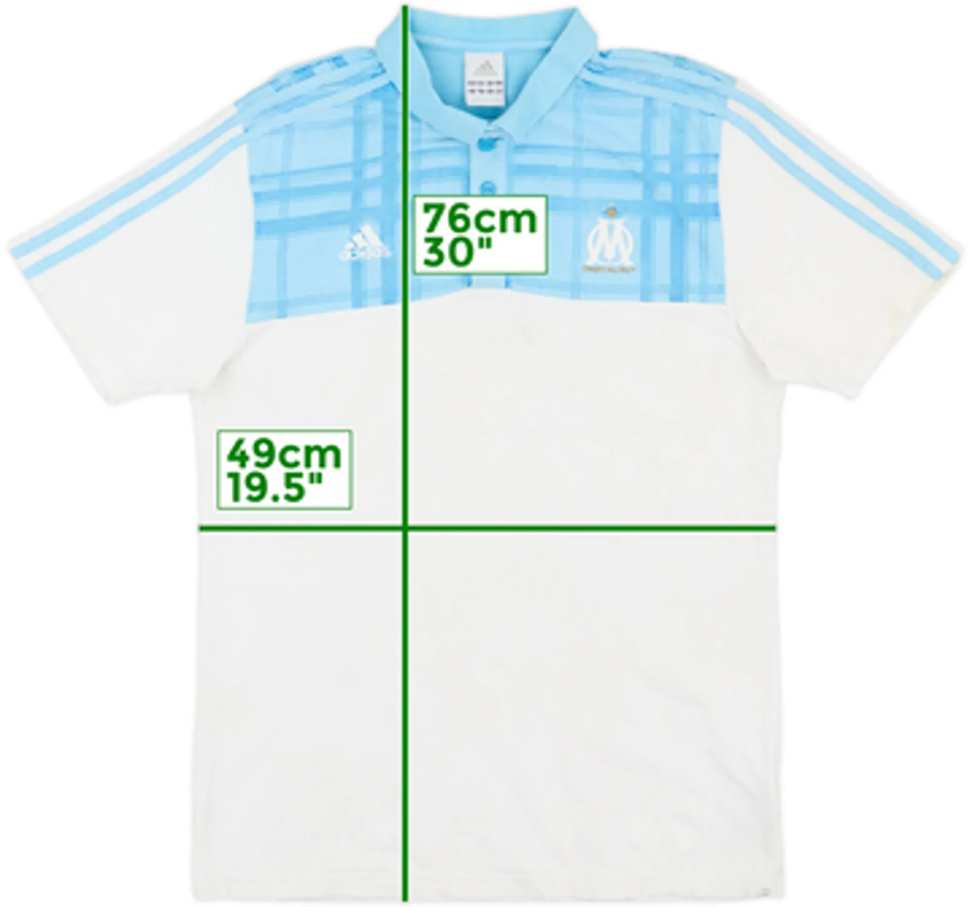 2010-11 Olympique Marseille adidas Polo Shirt - 6/10 - (M)