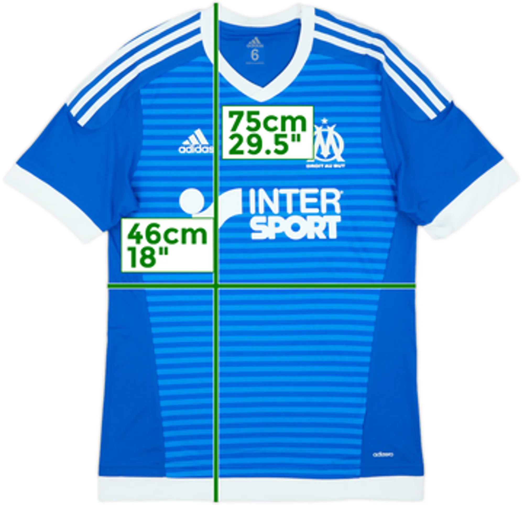 2015-16 Olympique Marseille Player Issue Third Shirt - 8/10 - (M)
