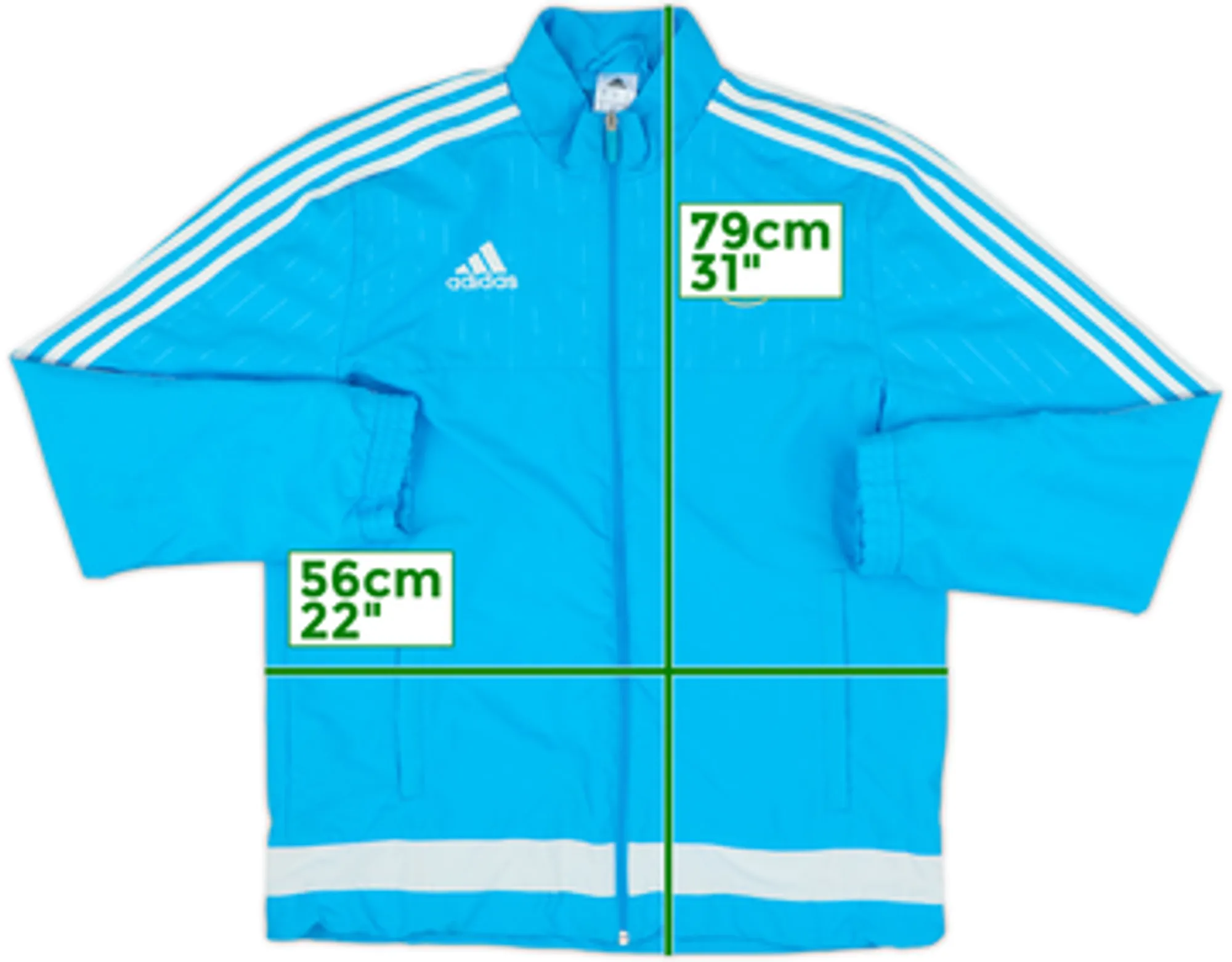 2015-16 Olympique Marseille adidas Track Jacket - 8/10 - (M)