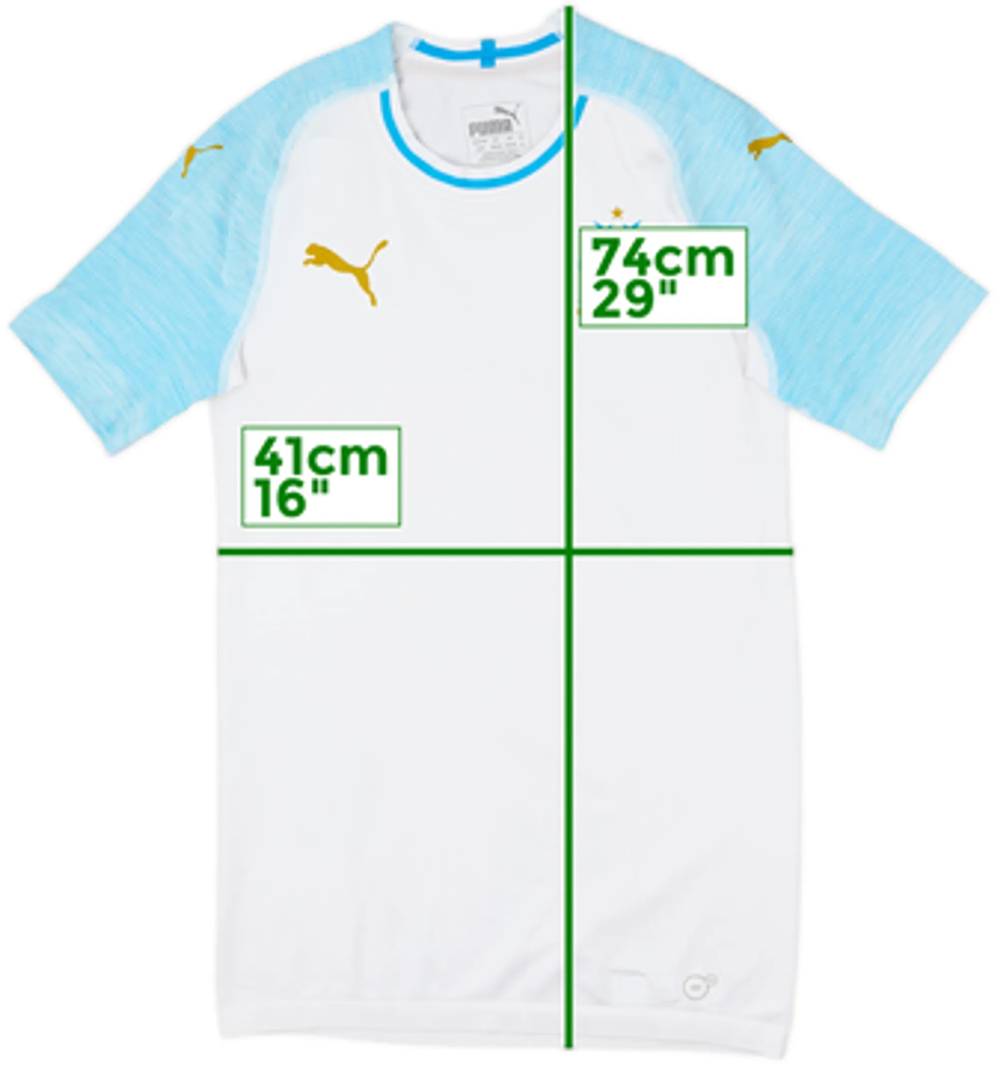 2018-19 Olympique Marseille Authentic Home Shirt - 8/10 - (M)