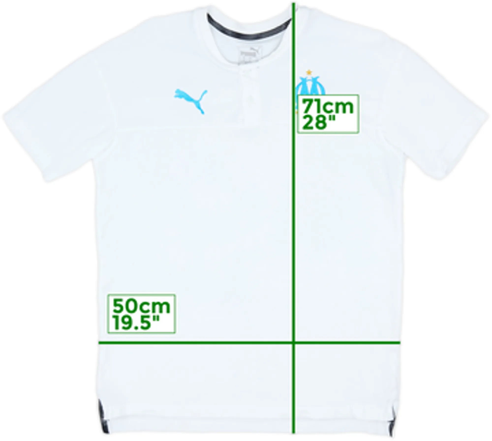 2019-20 Olympique Marseille Puma Polo Shirt - 8/10 - (M)