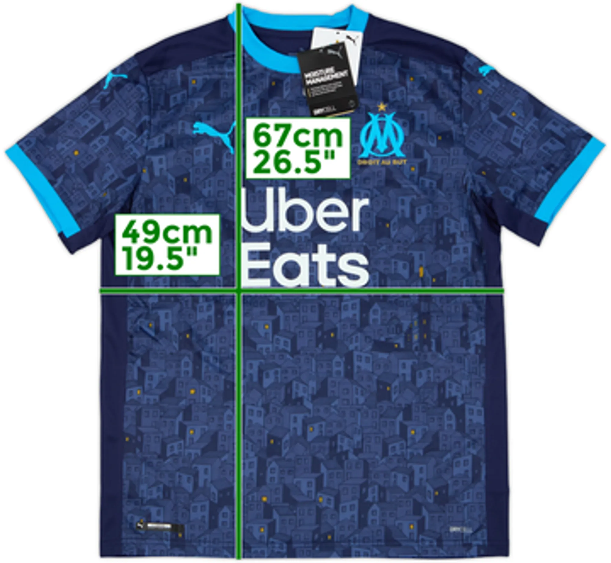 2020-21 Olympique Marseille Away Shirt (M.Boys)