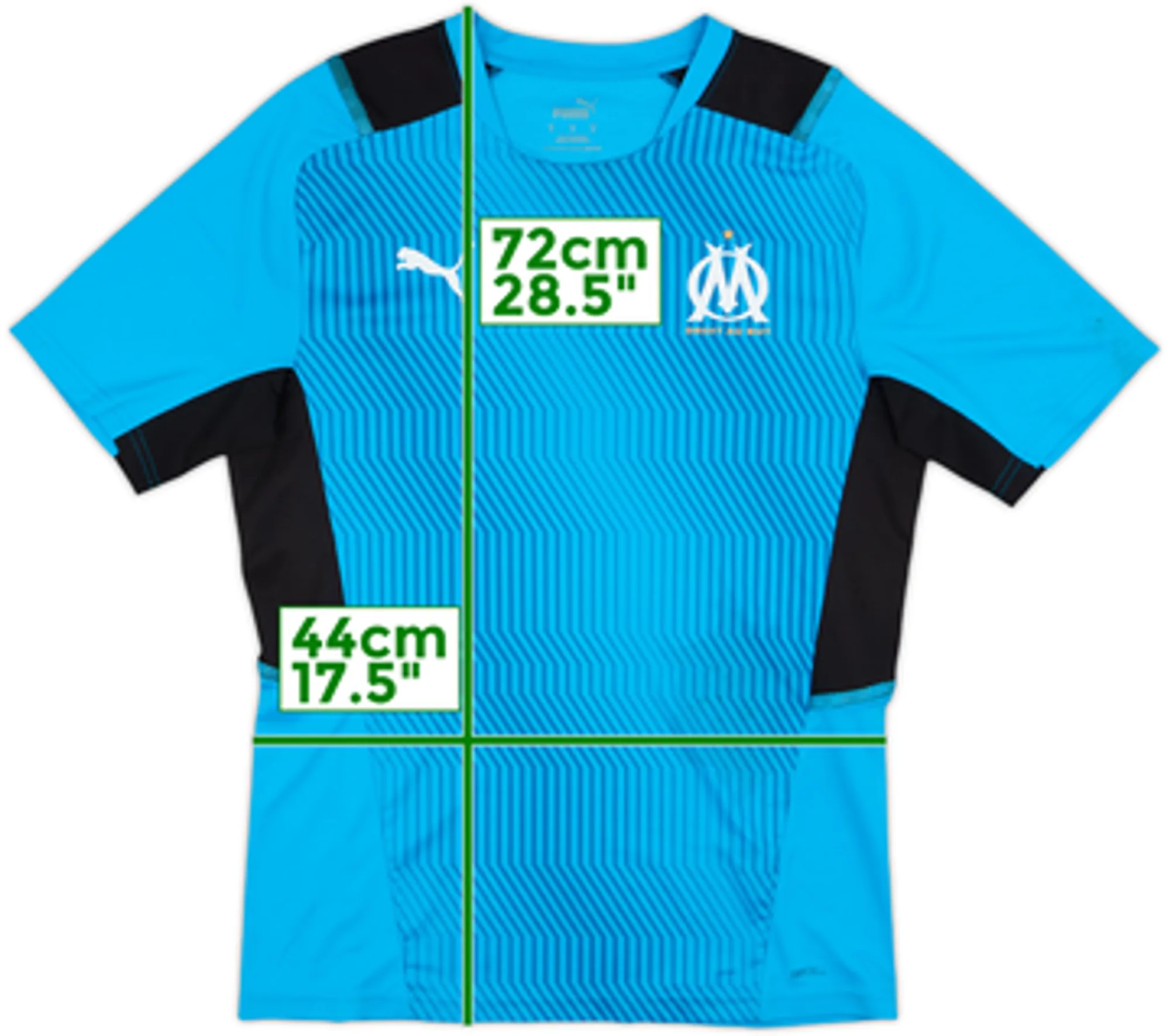 2021-22 Olympique Marseille Puma Training Shirt - 8/10 - (M)