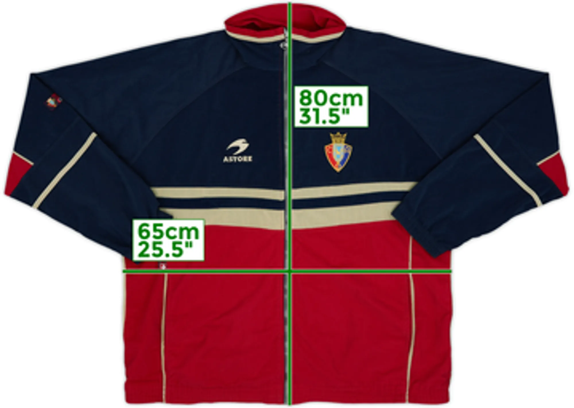 1998-00 Osasuna Astore Track Jacket - 9/10 - (XL)