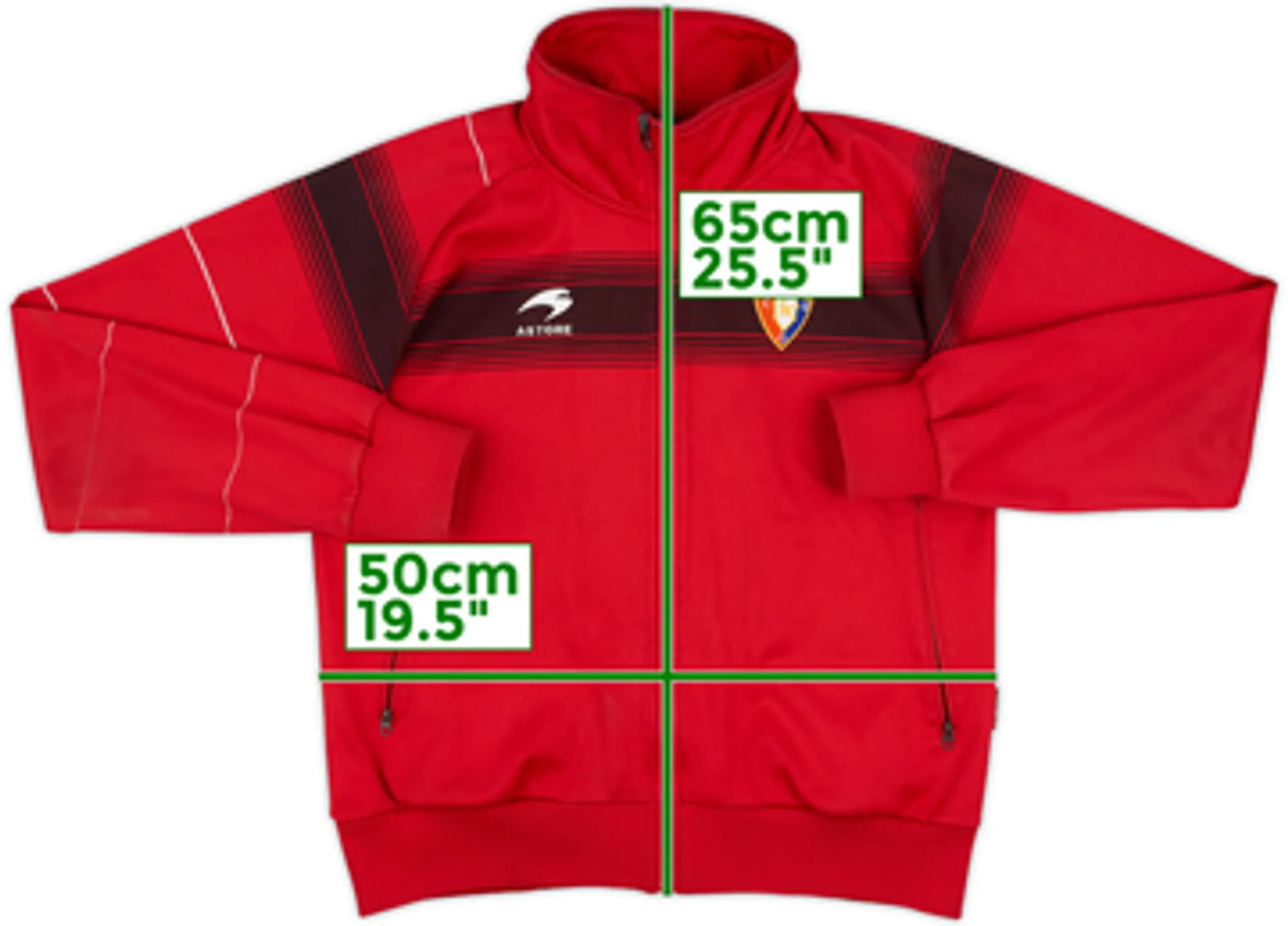 2007-08 Osasuna Astore Track Jacket - 8/10 - (S)