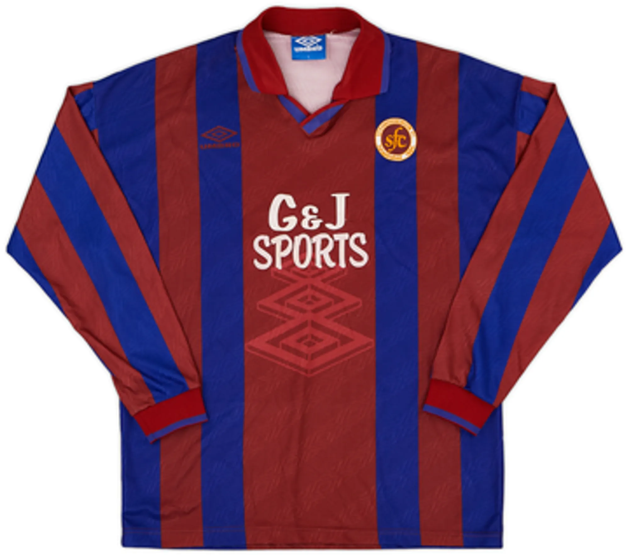 1995-96 Stenhousemuir Home L/S Shirt - 8/10 - (L)