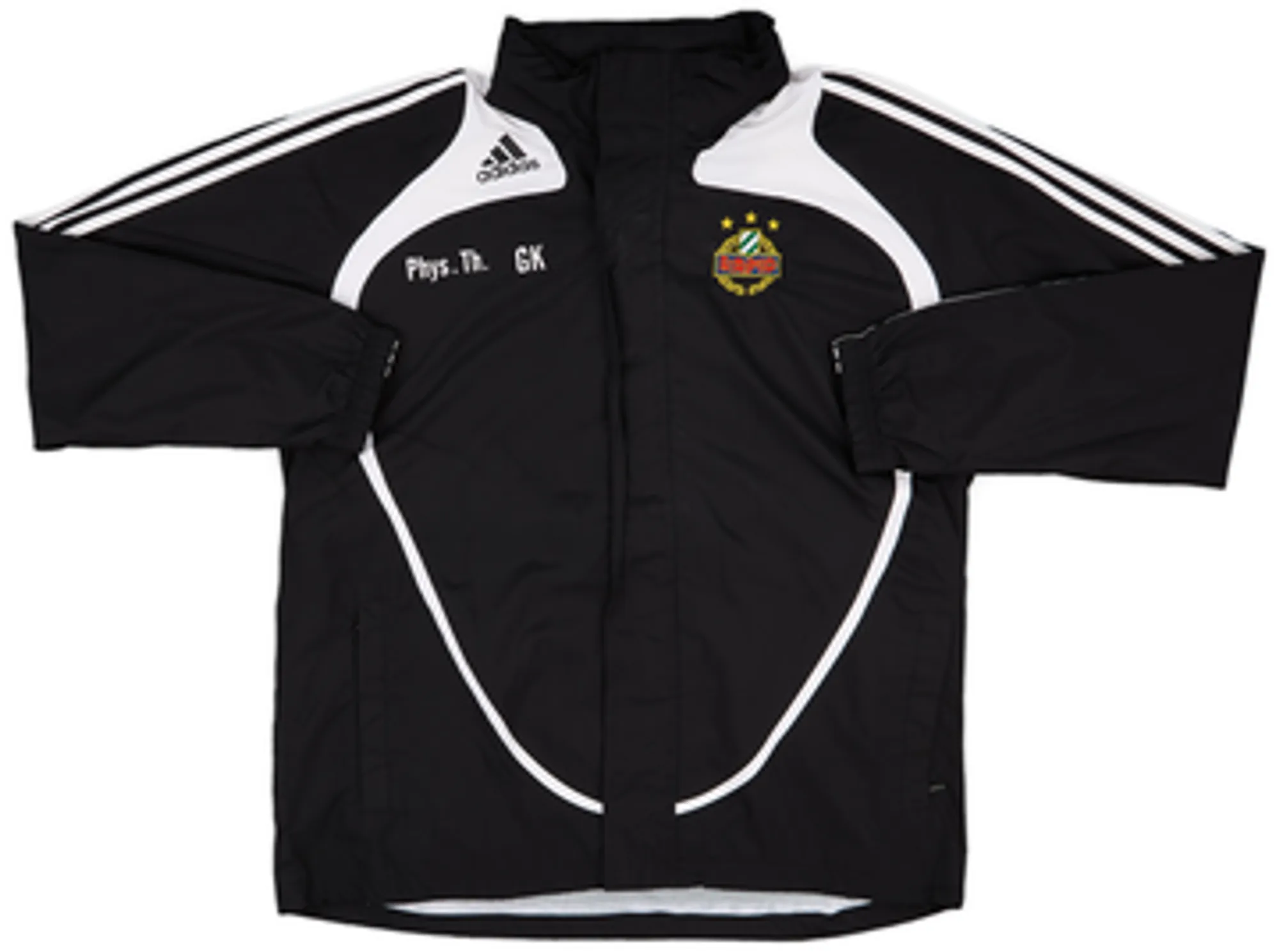 2008-09 Rapid Vienna Staff Issue adidas Hooded Rain Jacket - 6/10 - (XL)
