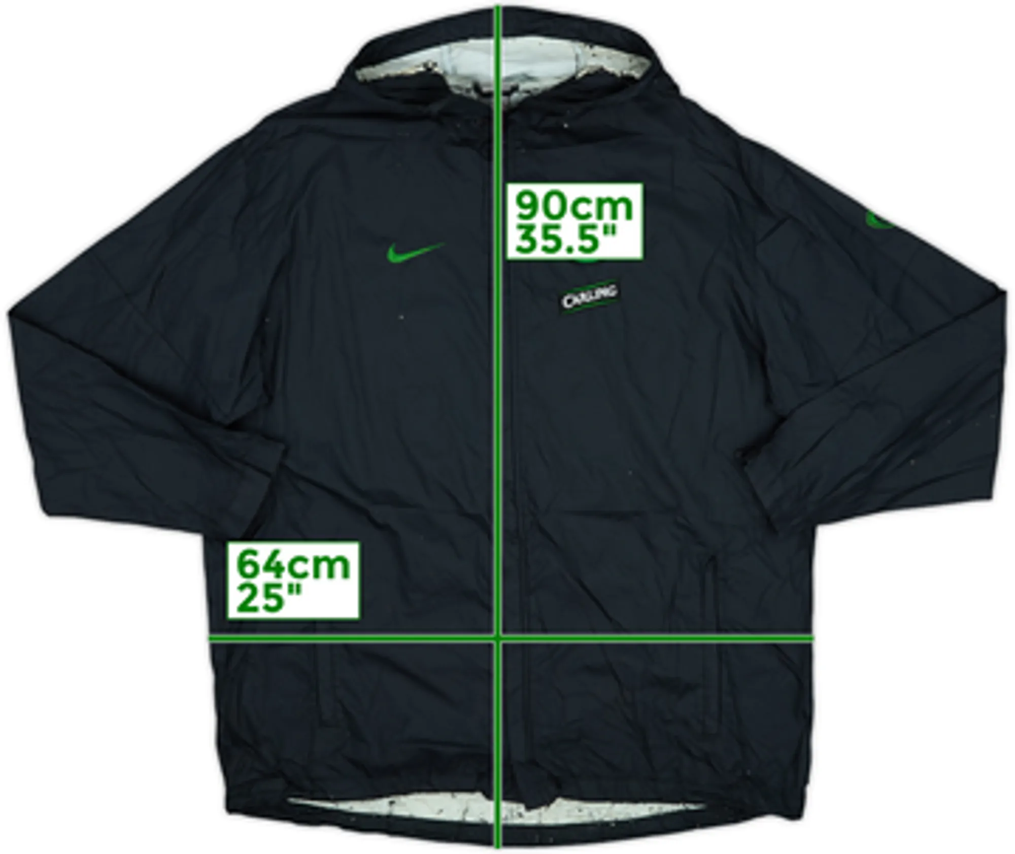 2009-10 Celtic Nike Hooded Rain Jacket - 5/10 - (XL)