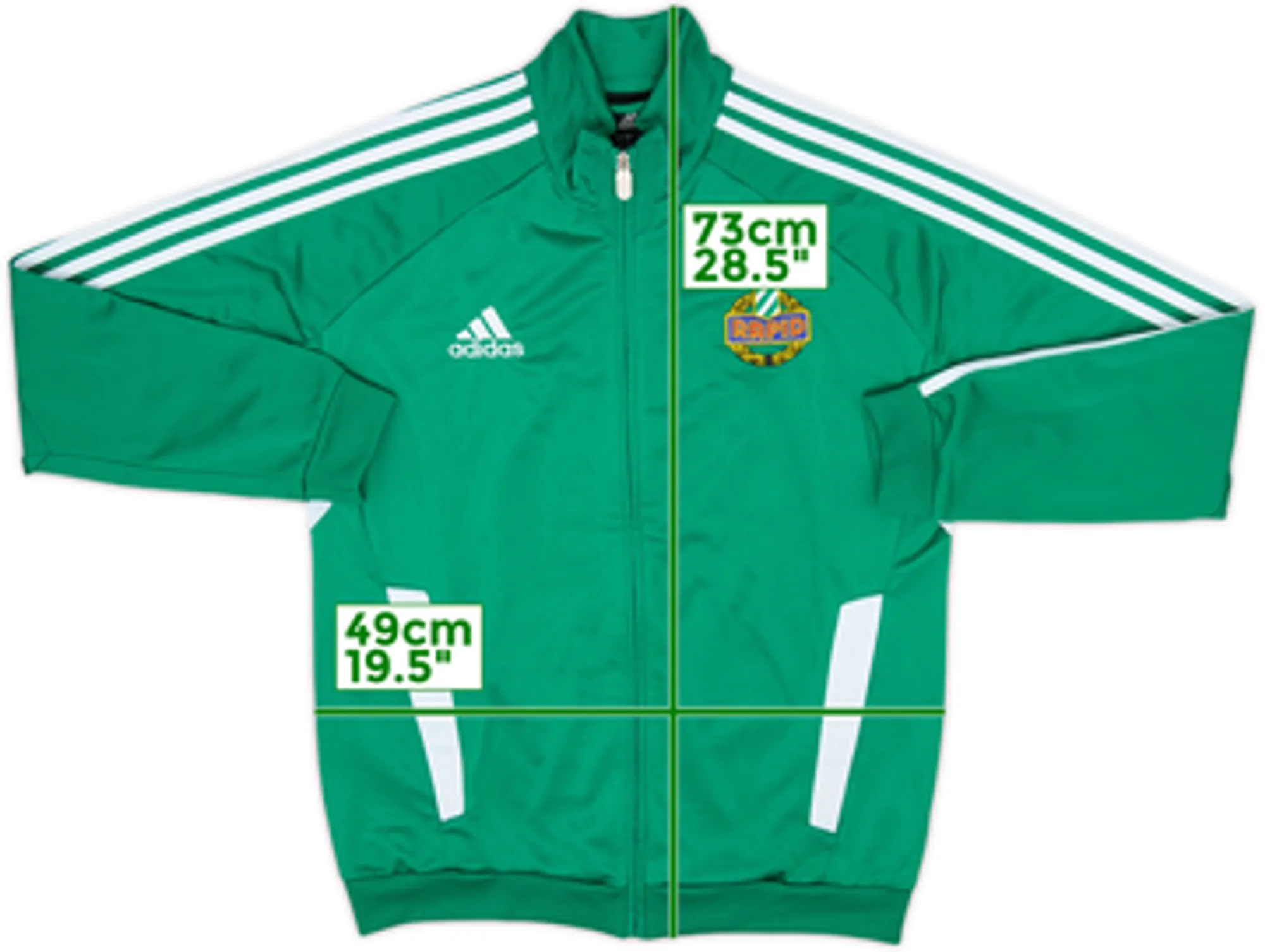 2012-13 Rapid Vienna adidas Track Jacket - 9/10 - (XL.Boys)