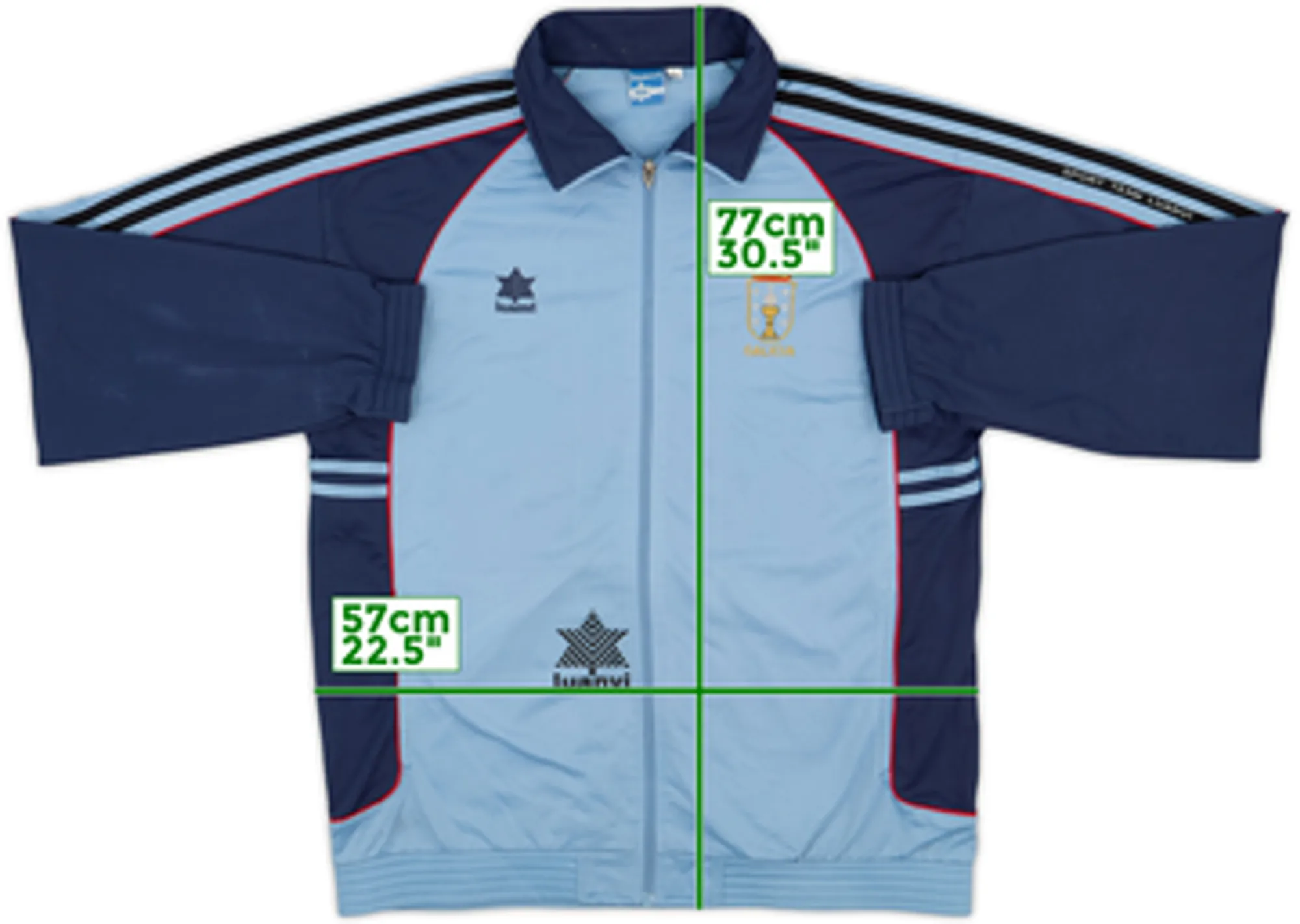 1990-91 Galicia Luanvi Track Jacket - 7/10 - (L)