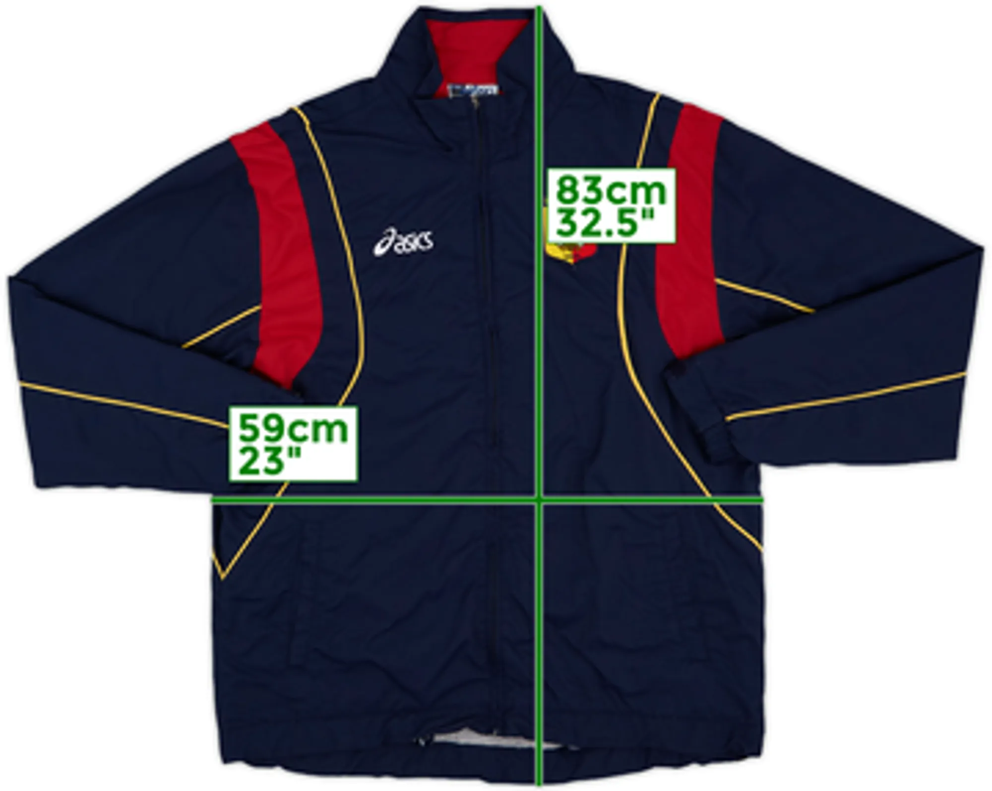 2007-08 Catanzaro Asics Track Jacket - 5/10 - (XL)