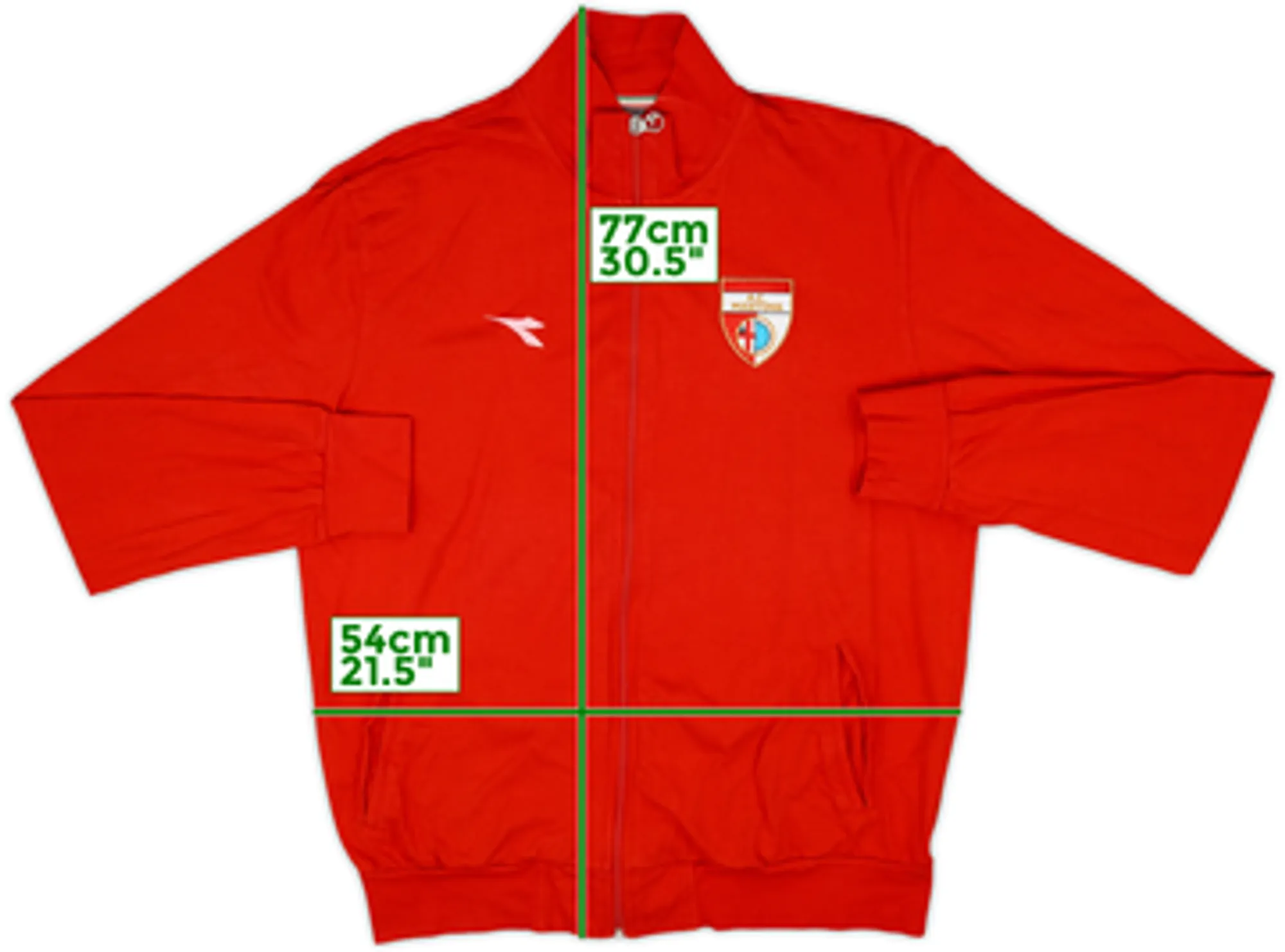 2007-09 AC Mantova Diadora Track Jacket - 8/10 - (XXL)