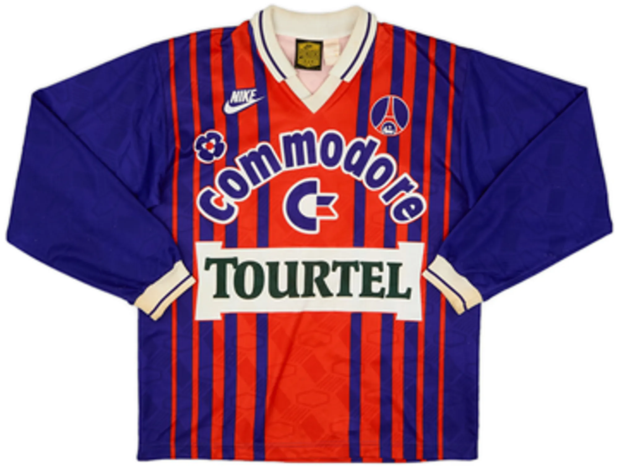 1993-94 Paris Saint-Germain Home L/S Shirt - 7/10 - (S/M)