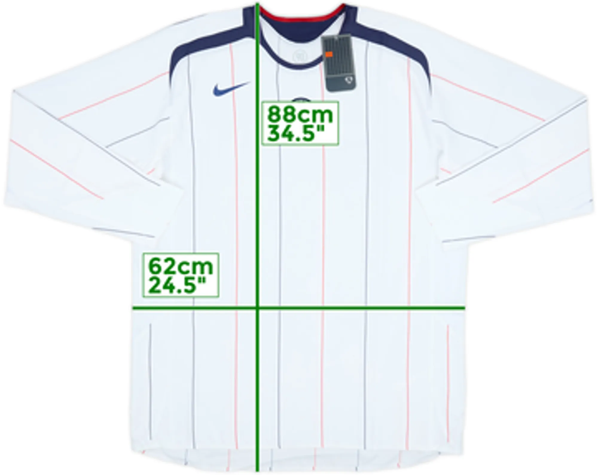 2005-06 Paris Saint-Germain Player Issue Away L/S Shirt (XL)