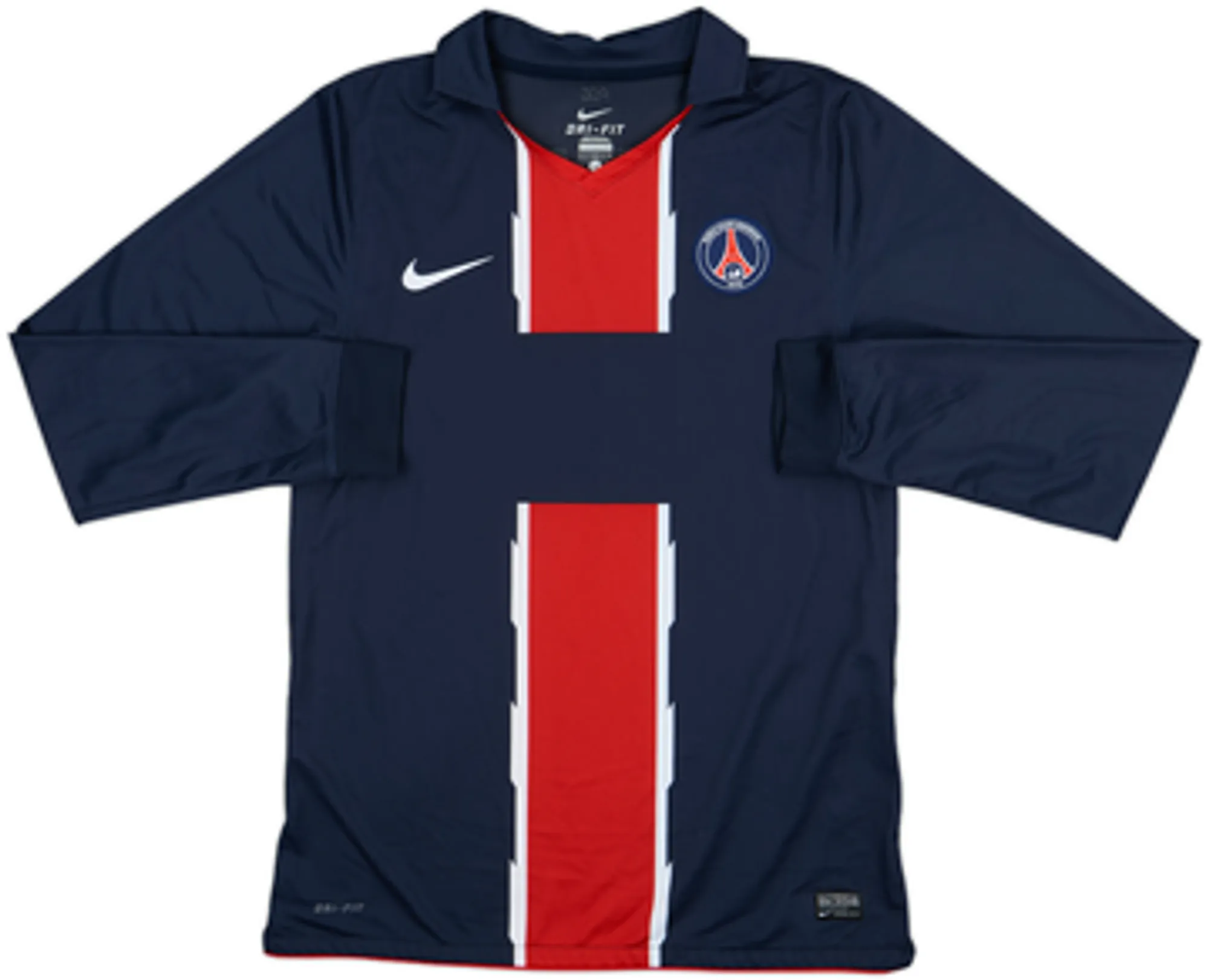 2010-11 Paris Saint-Germain Player Issue Away L/S Shirt Makelele #4 - 8/10 - (L)