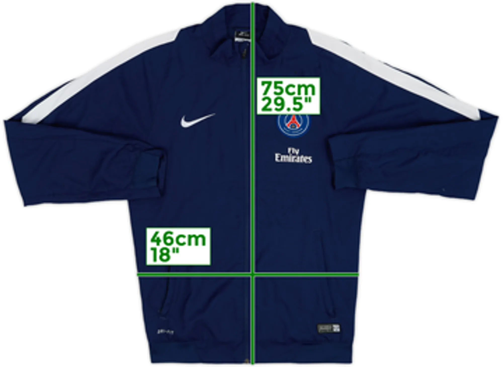 2015-16 Paris Saint-Germain Nike Track Jacket - 5/10 - (S)