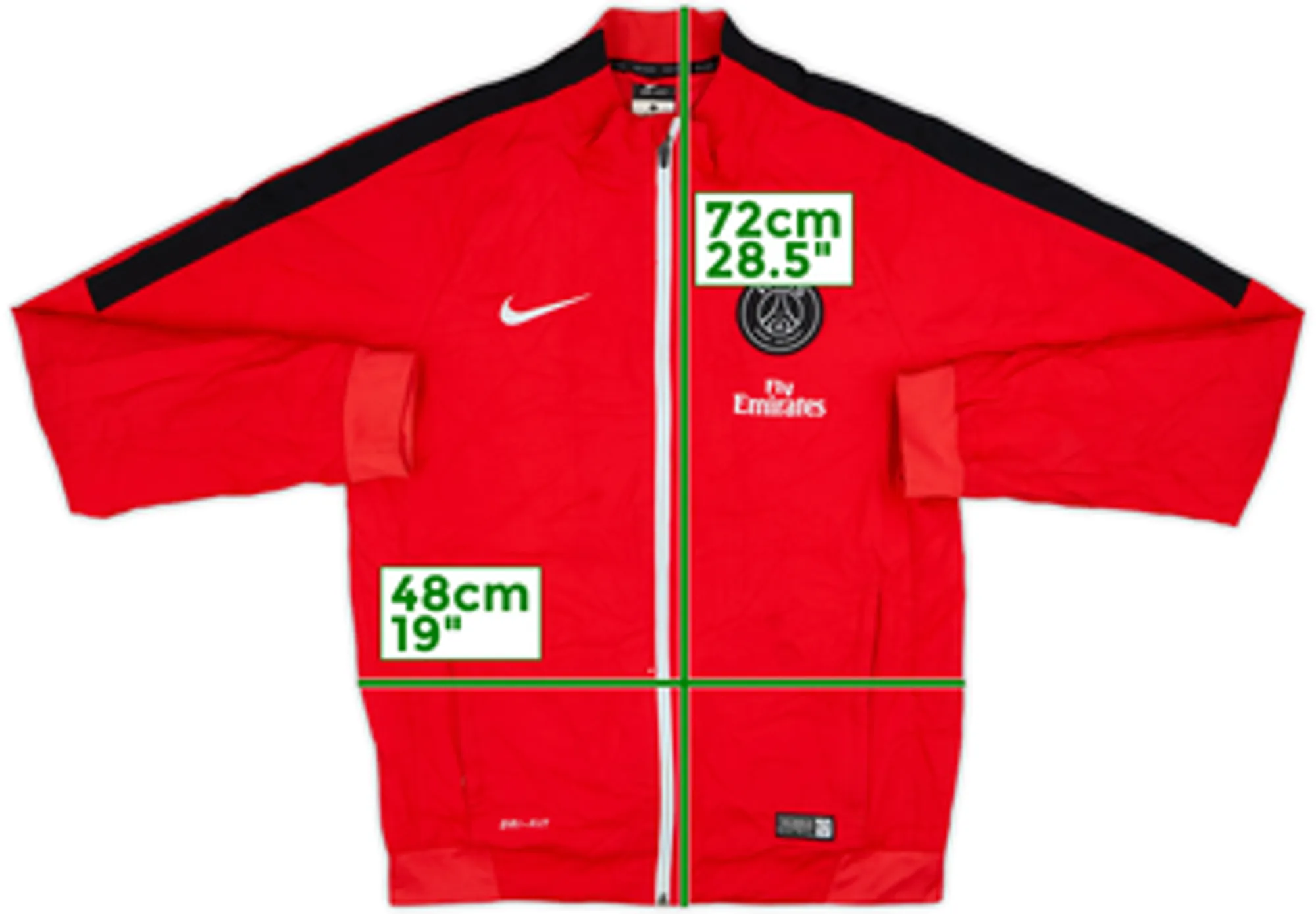 2015-16 Paris Saint-Germain Nike Track Jacket - 6/10 - (L)