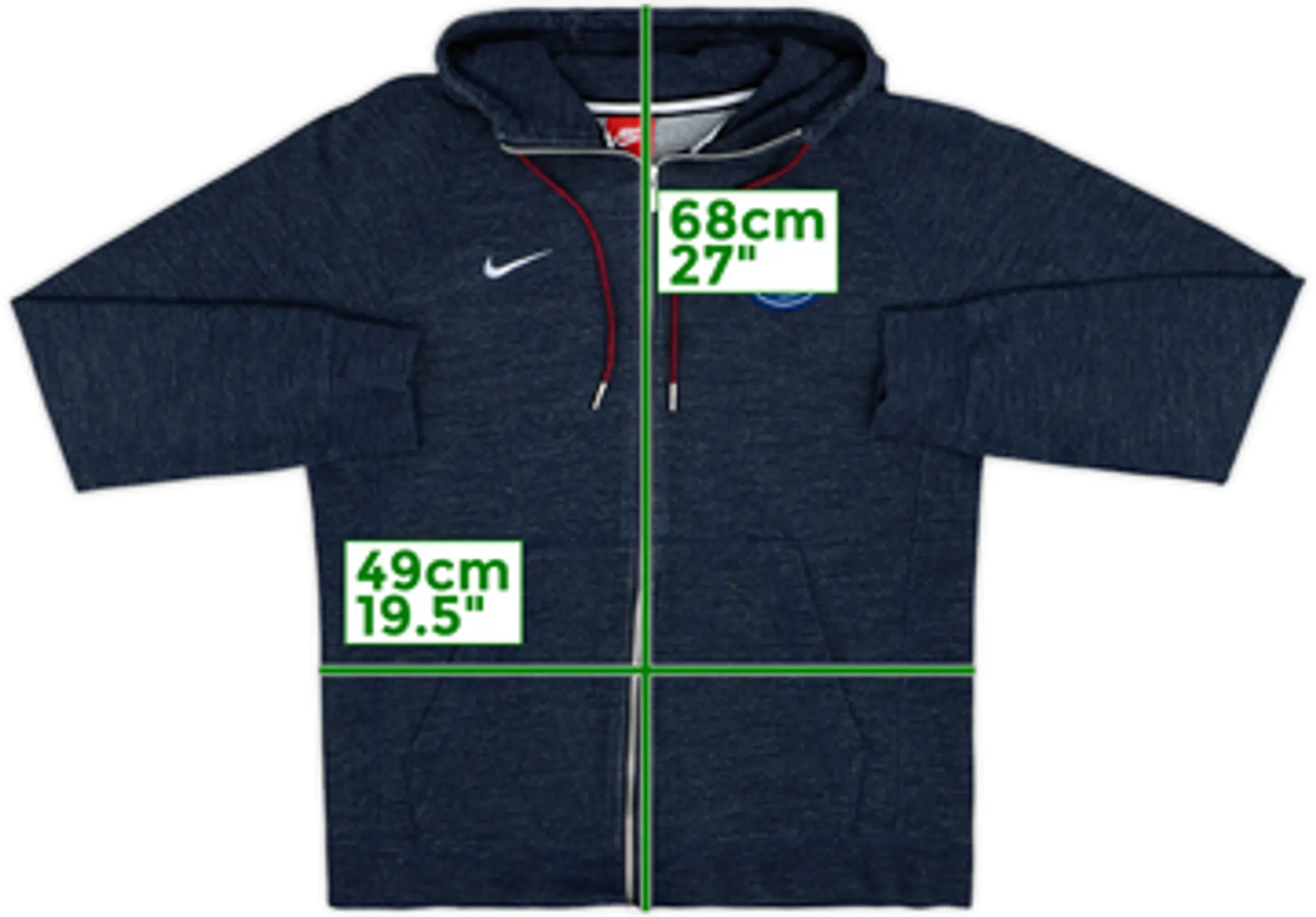 2017-18 Paris Saint-Germain Nike Hooded Track Jacket - 10/10 - (L)