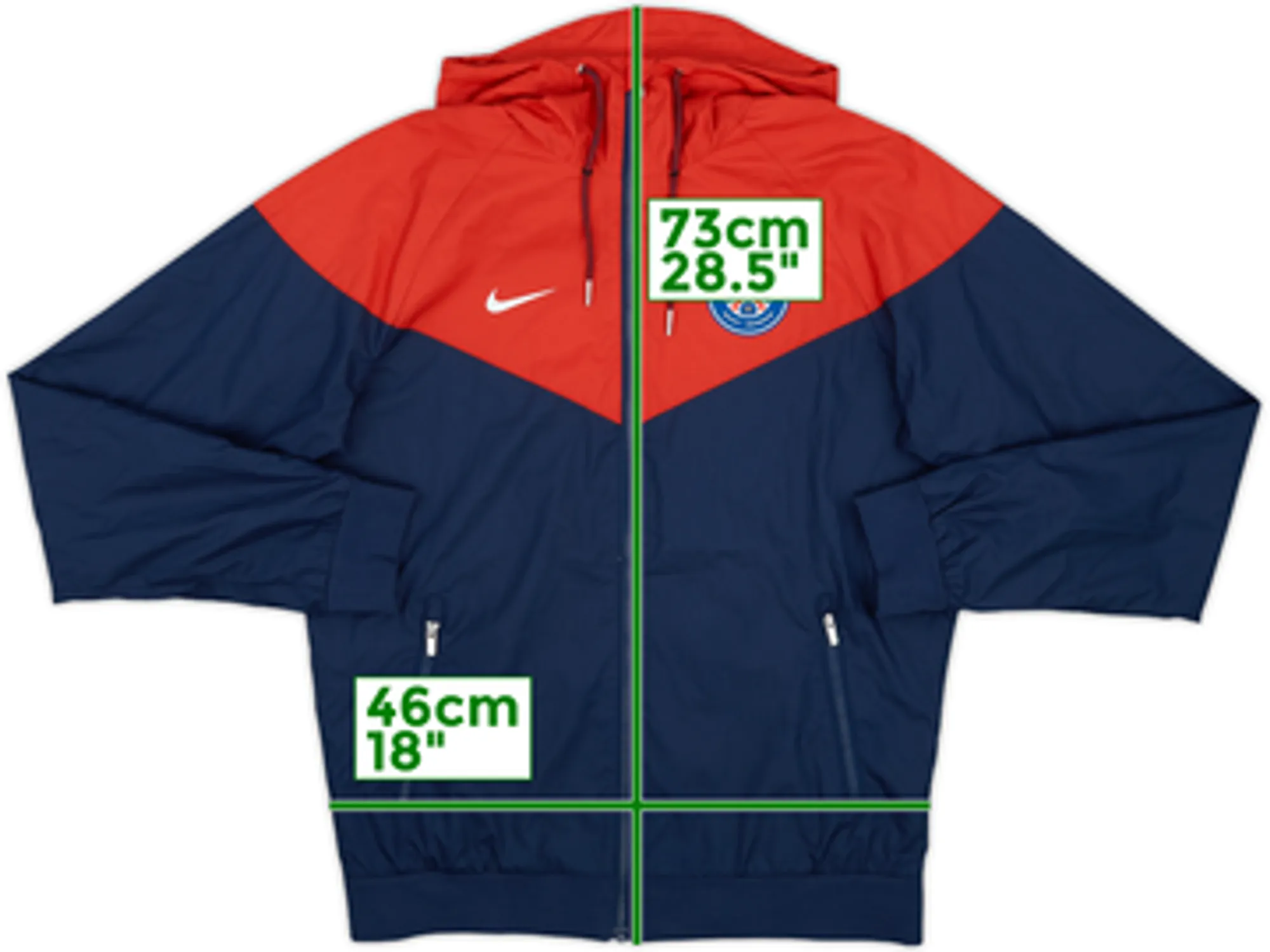 2017-18 Paris Saint-Germain Nike Hooded Track Jacket - 9/10 - (S)